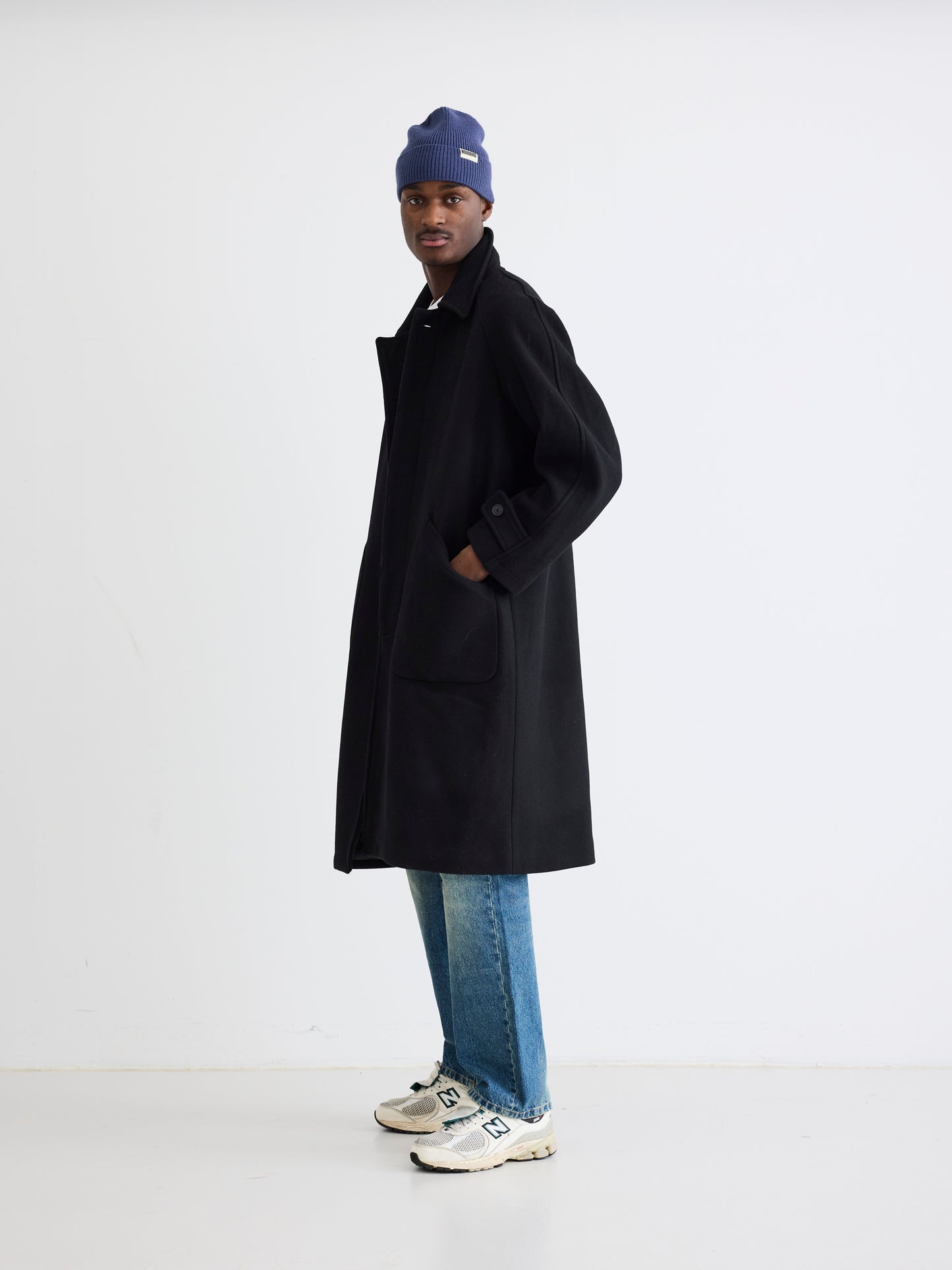 Woodbird WBBergt Wool Coat Outerwear Black