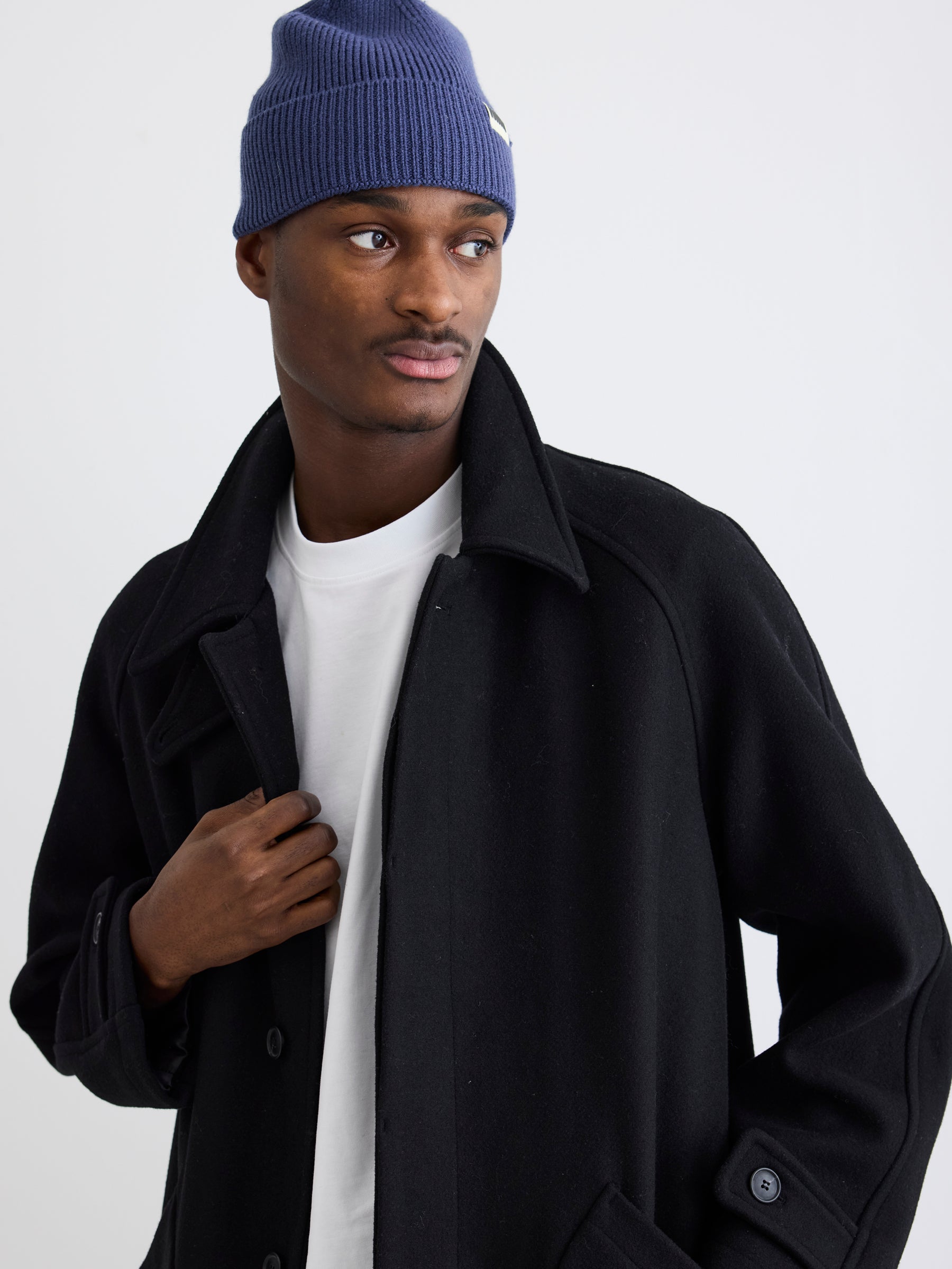 Woodbird WBBergt Wool Coat Outerwear Black