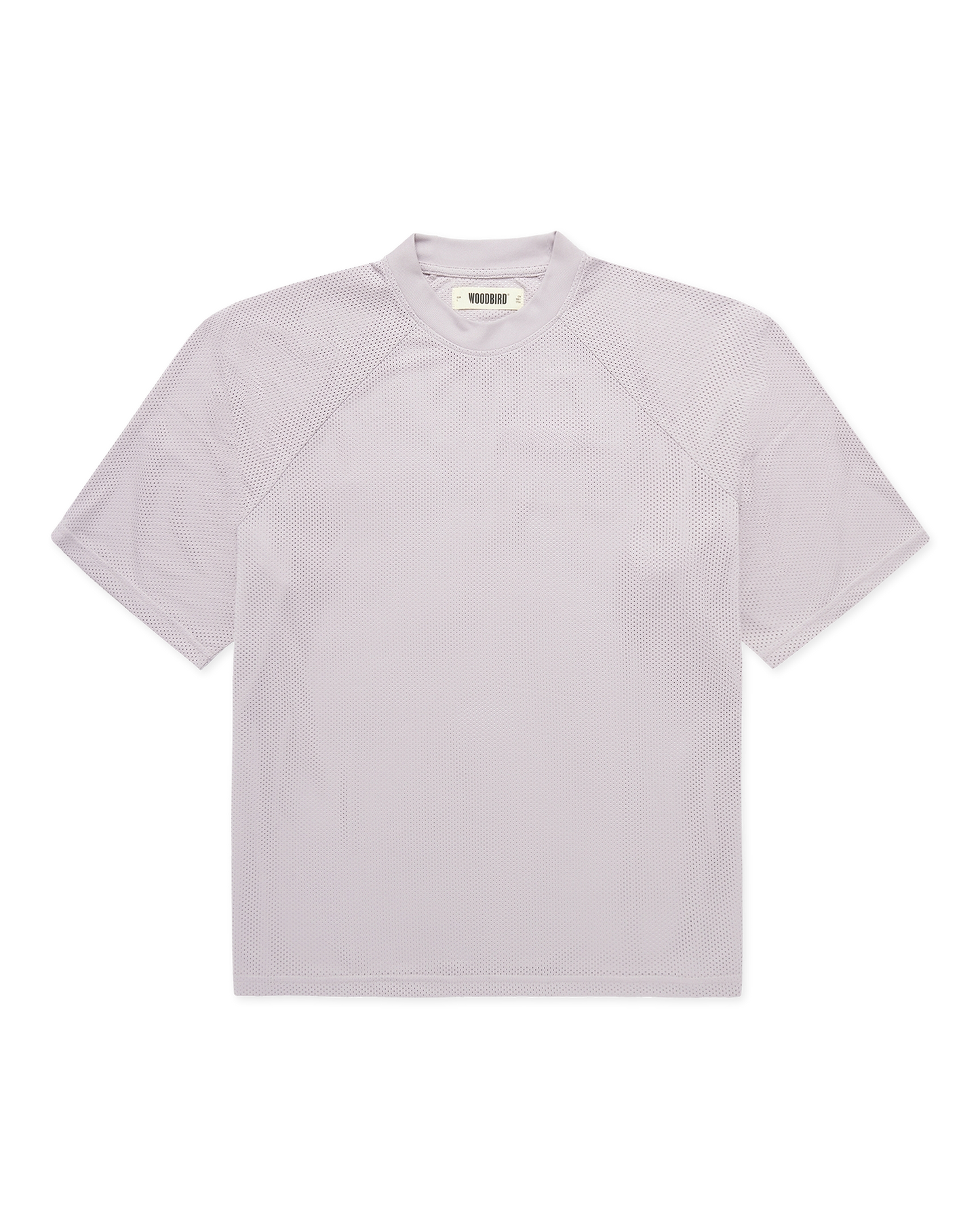 Woodbird WBBlake Mesh Tee T-Shirts Grey-Purple