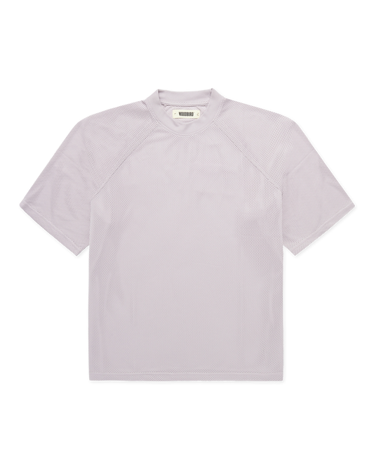 Woodbird WBBlake Mesh Tee T-Shirts Grey-Purple