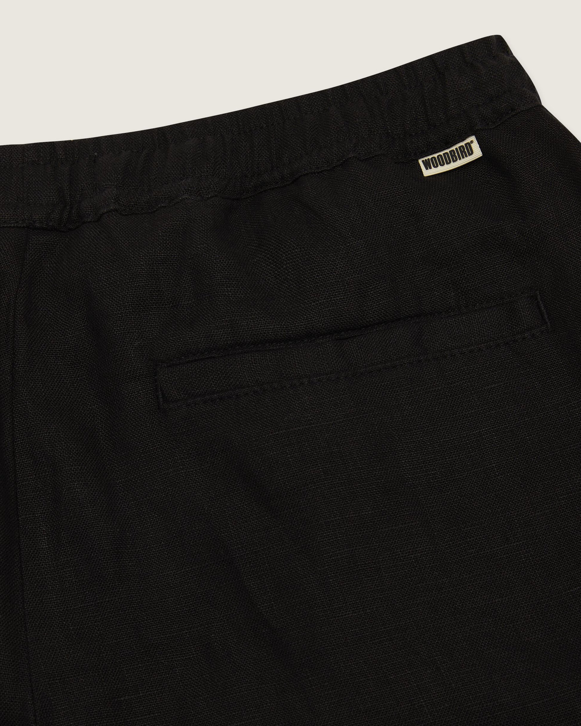 Woodbird WBBommy Linen Shorts Shorts Black