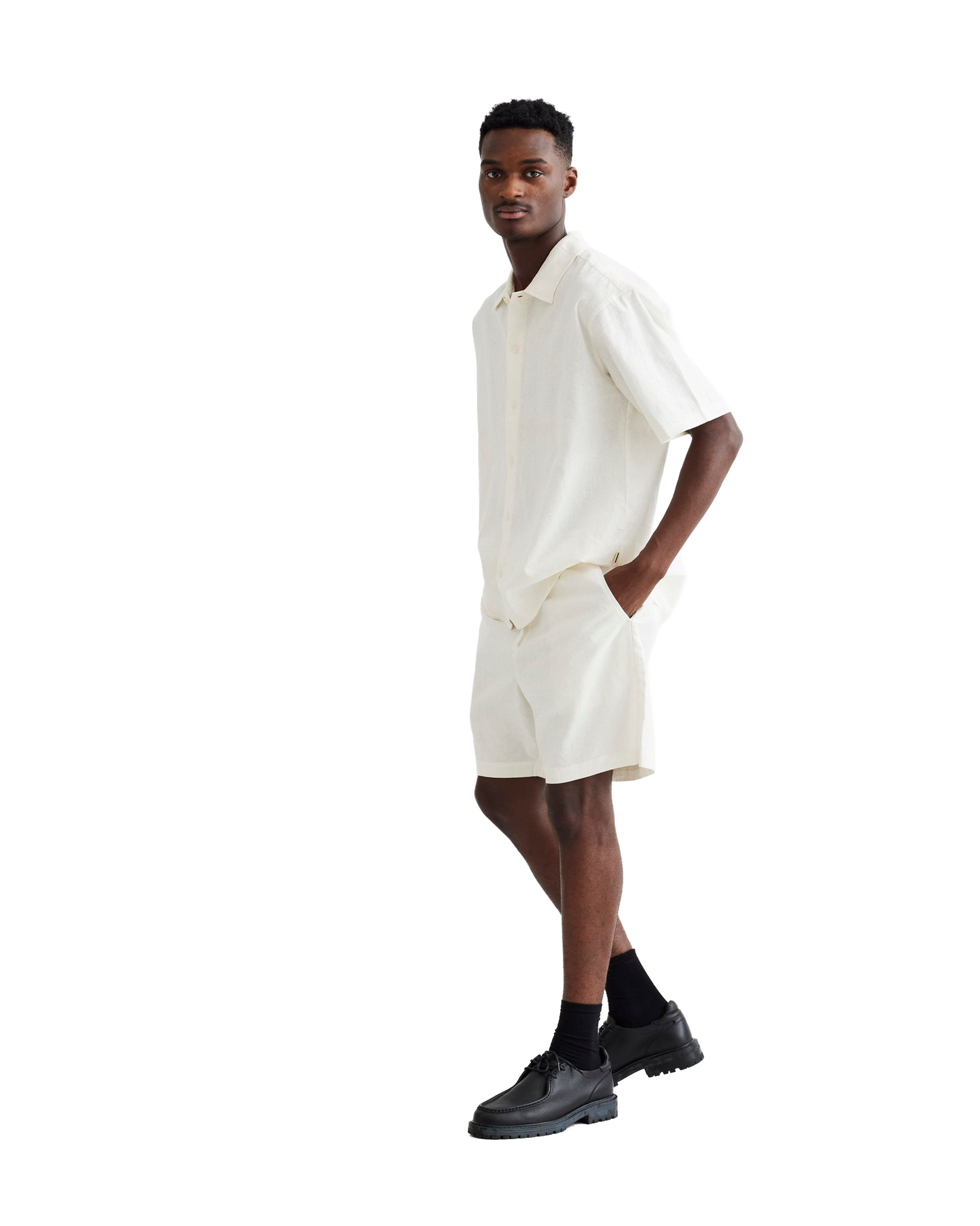 Woodbird WBBommy Linen Shorts Shorts Off White