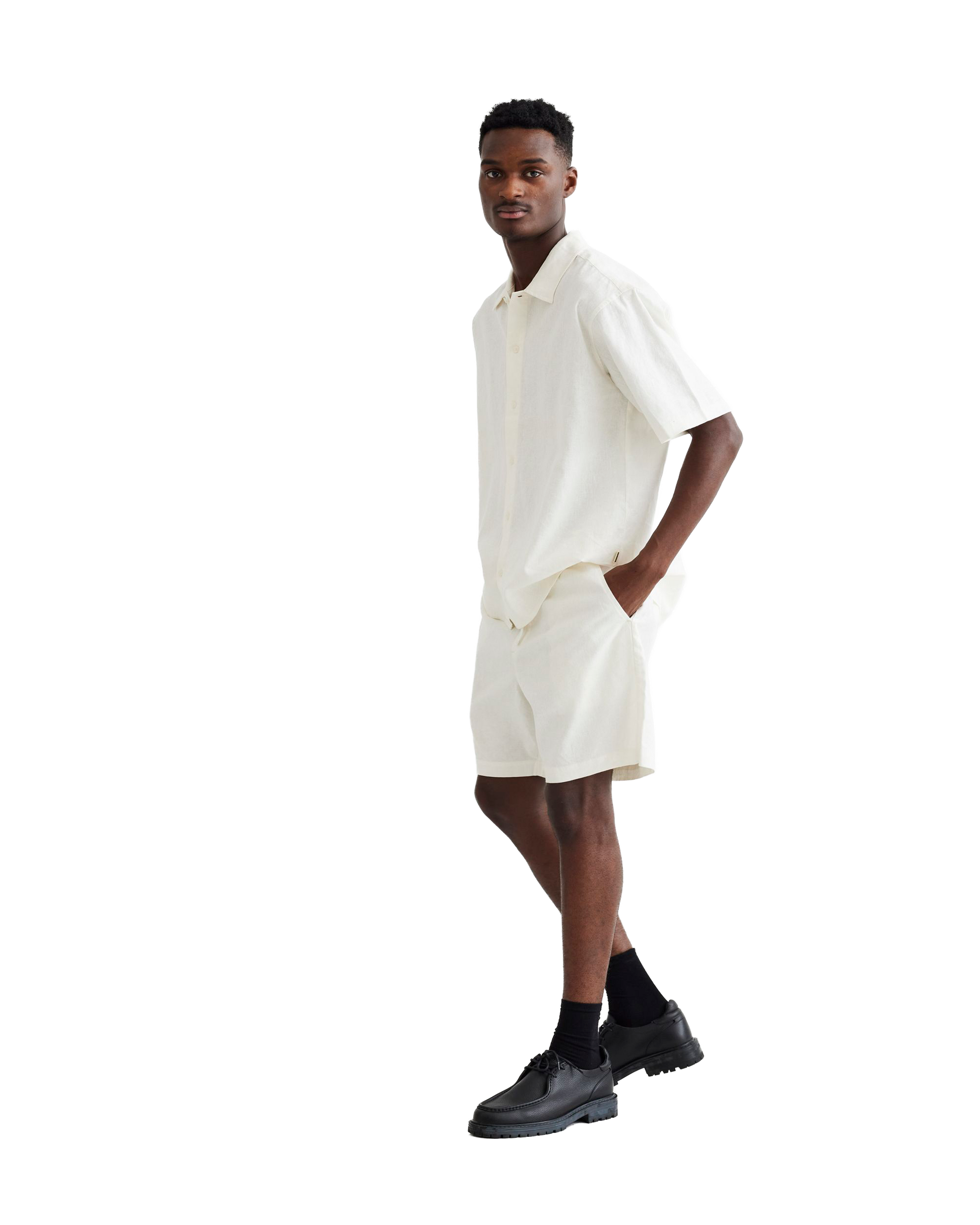 Woodbird WBBommy Linen Shorts Shorts Off White