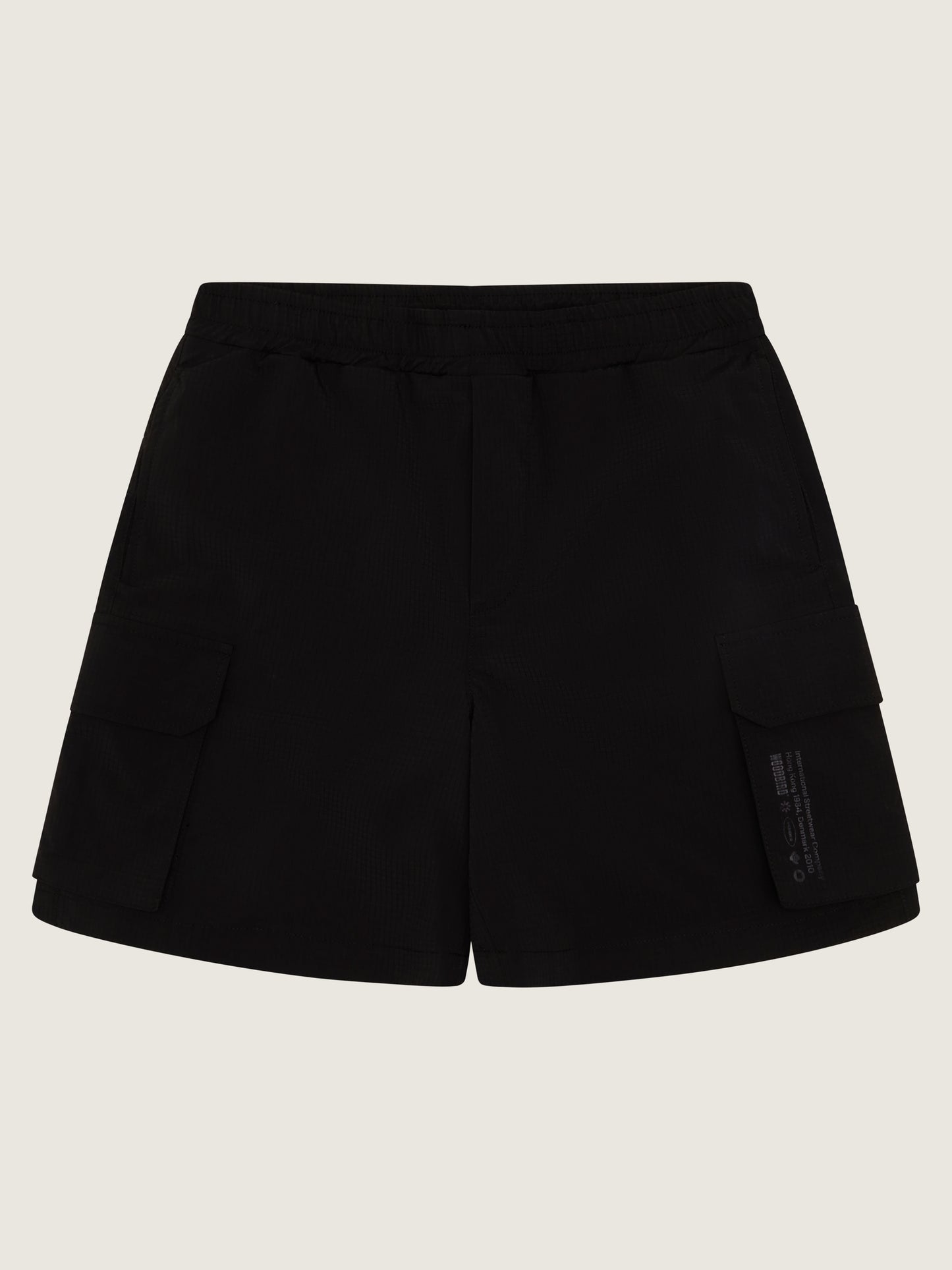Woodbird Female WBBri Rib-Tech Cargo Short Shorts Black