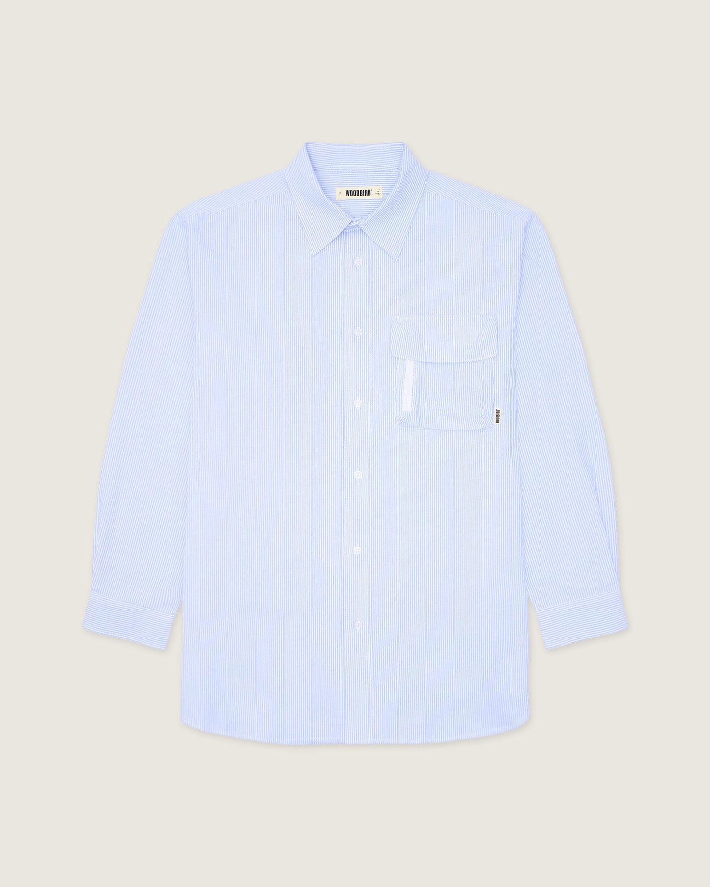 Woodbird WBBrooks Ox Shirt Shirts Light Blue