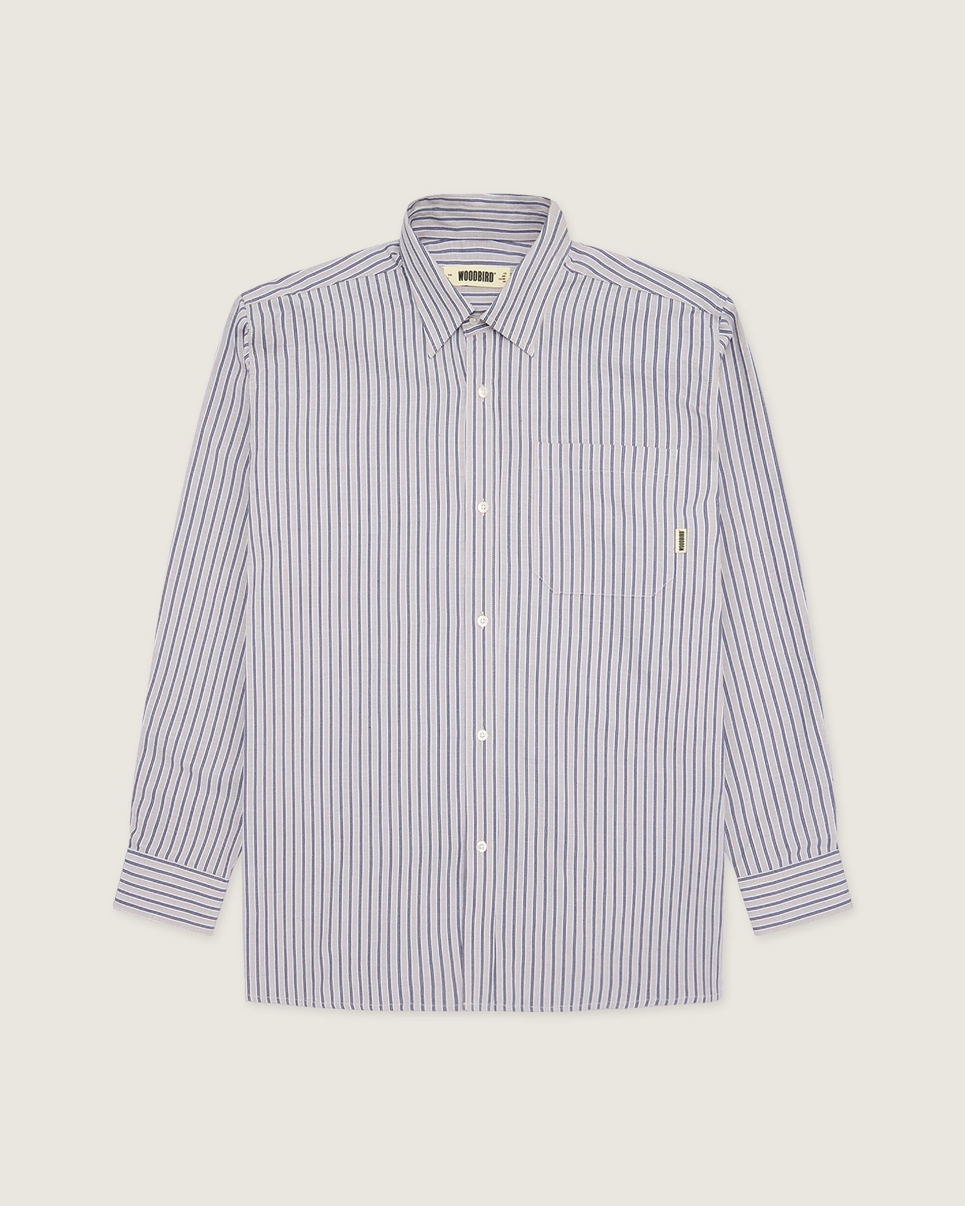 Woodbird WBBuzo Ming Shirt Shirts Grey