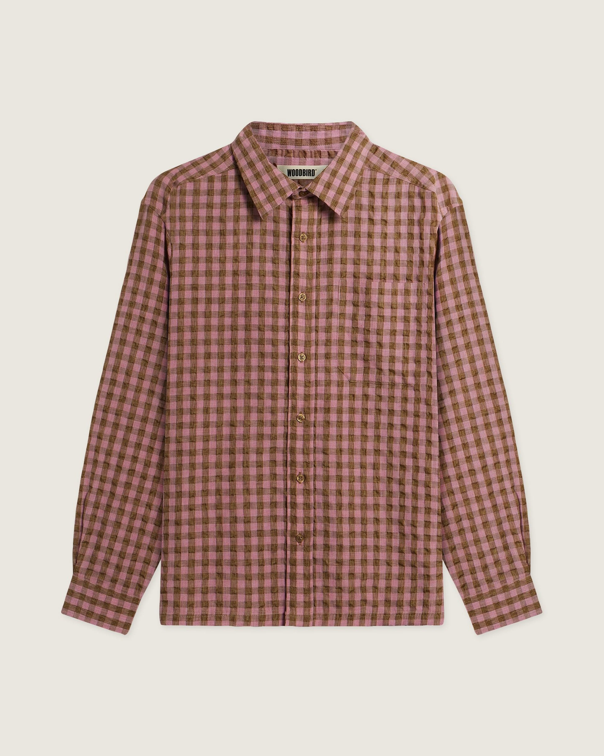 Woodbird WBBuzo Ruffel Shirt Shirts Pink