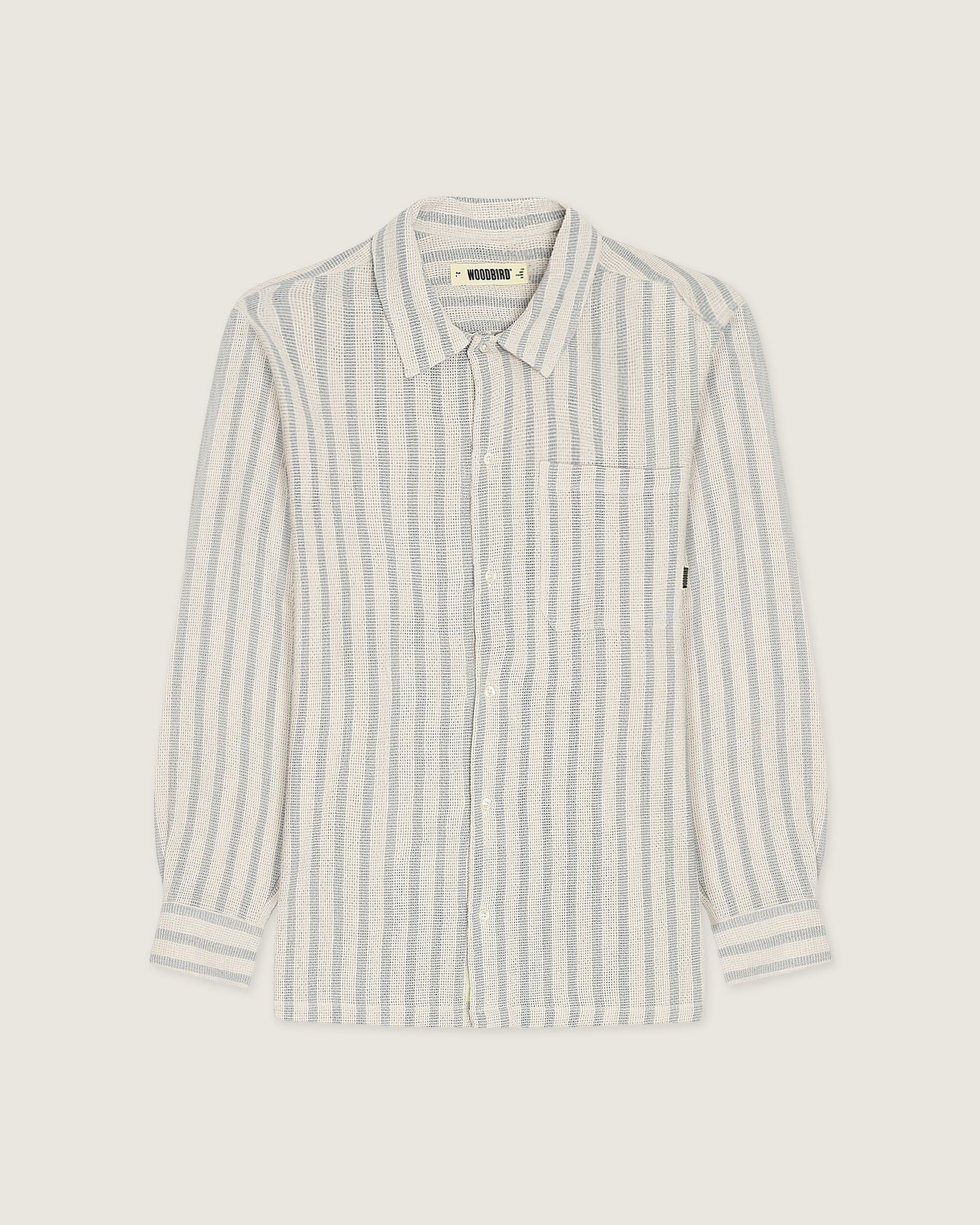 Woodbird WBBuzo Weeve Shirt Shirts Off White