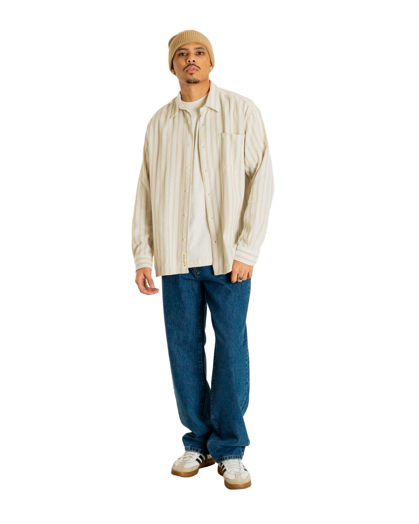 Woodbird WBBuzo Weeve Shirt Shirts Sand