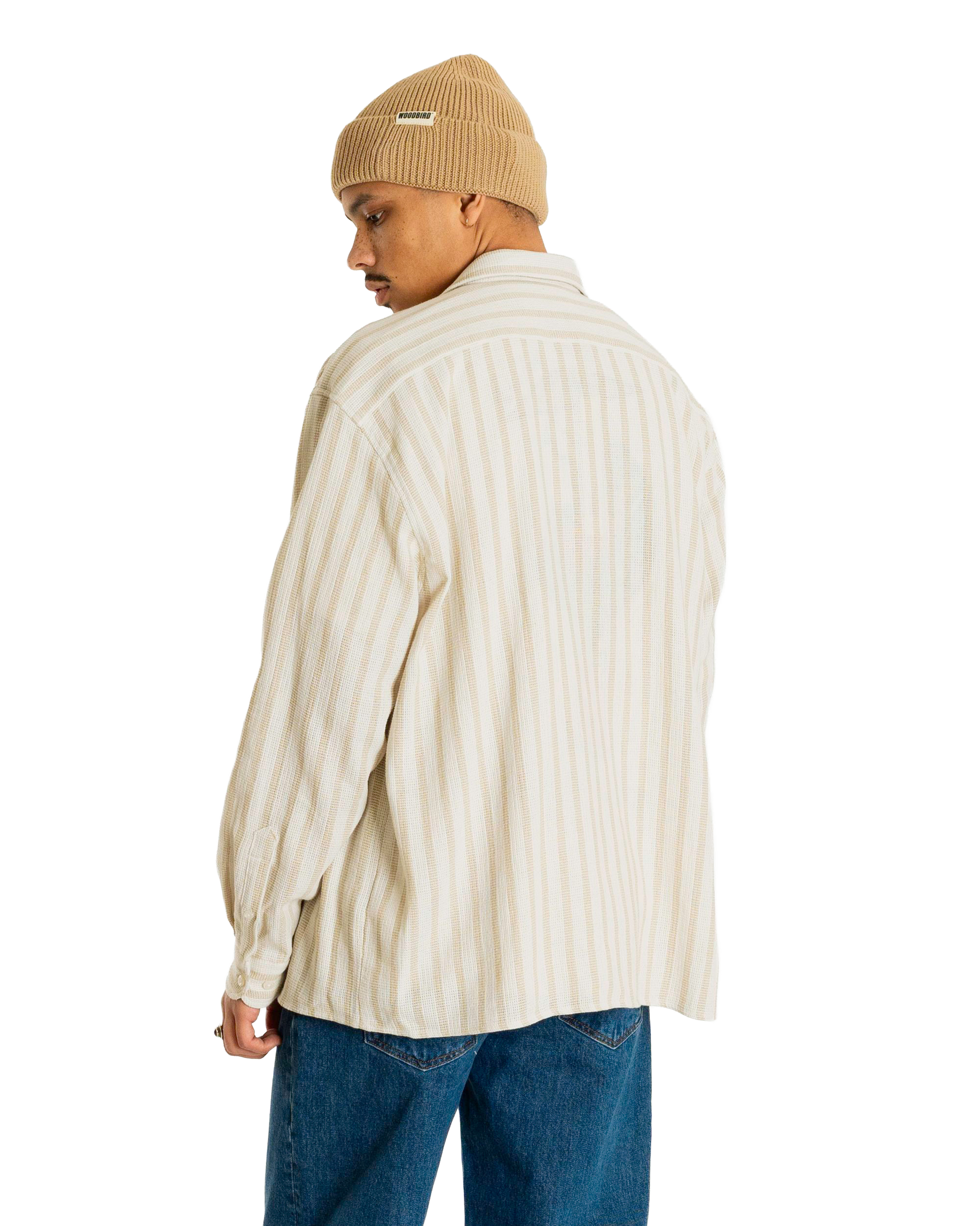 Woodbird WBBuzo Weeve Shirt Shirts Sand