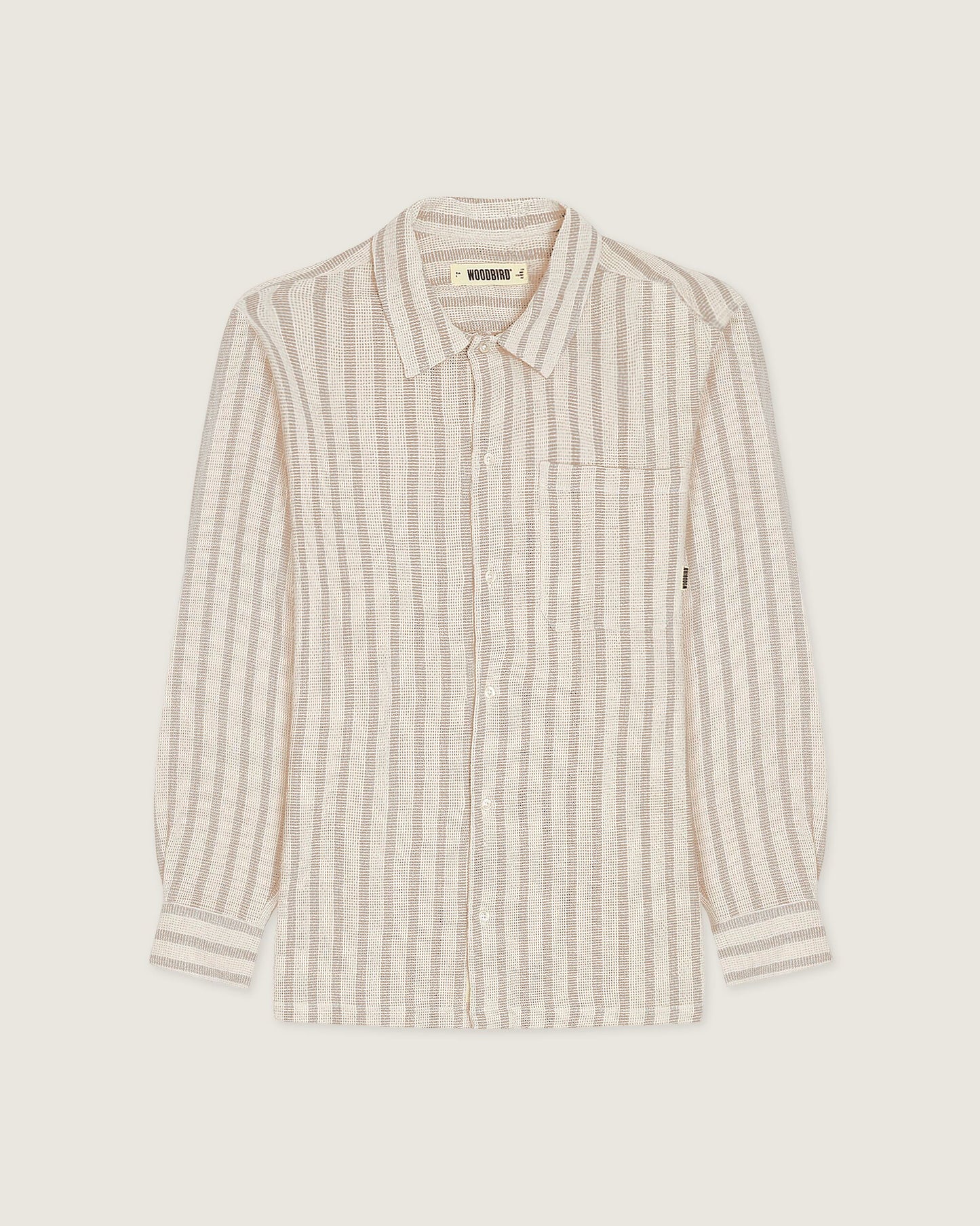 Woodbird WBBuzo Weeve Shirt Shirts Sand