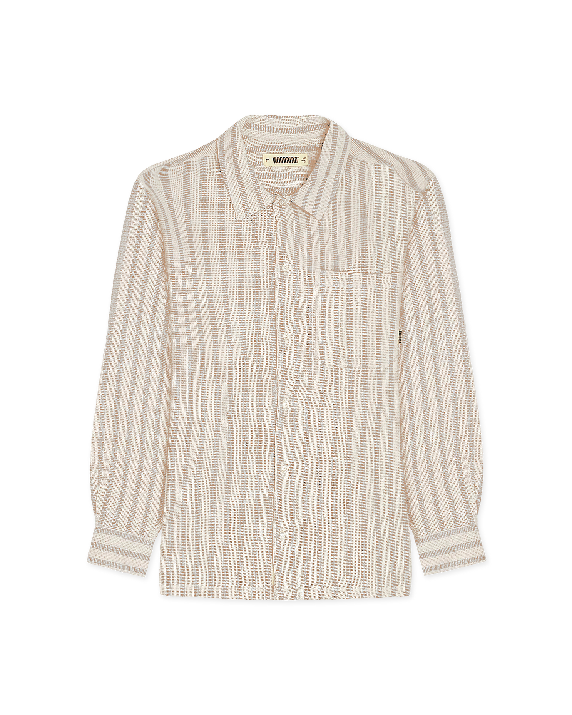 Woodbird WBBuzo Weeve Shirt Shirts Sand