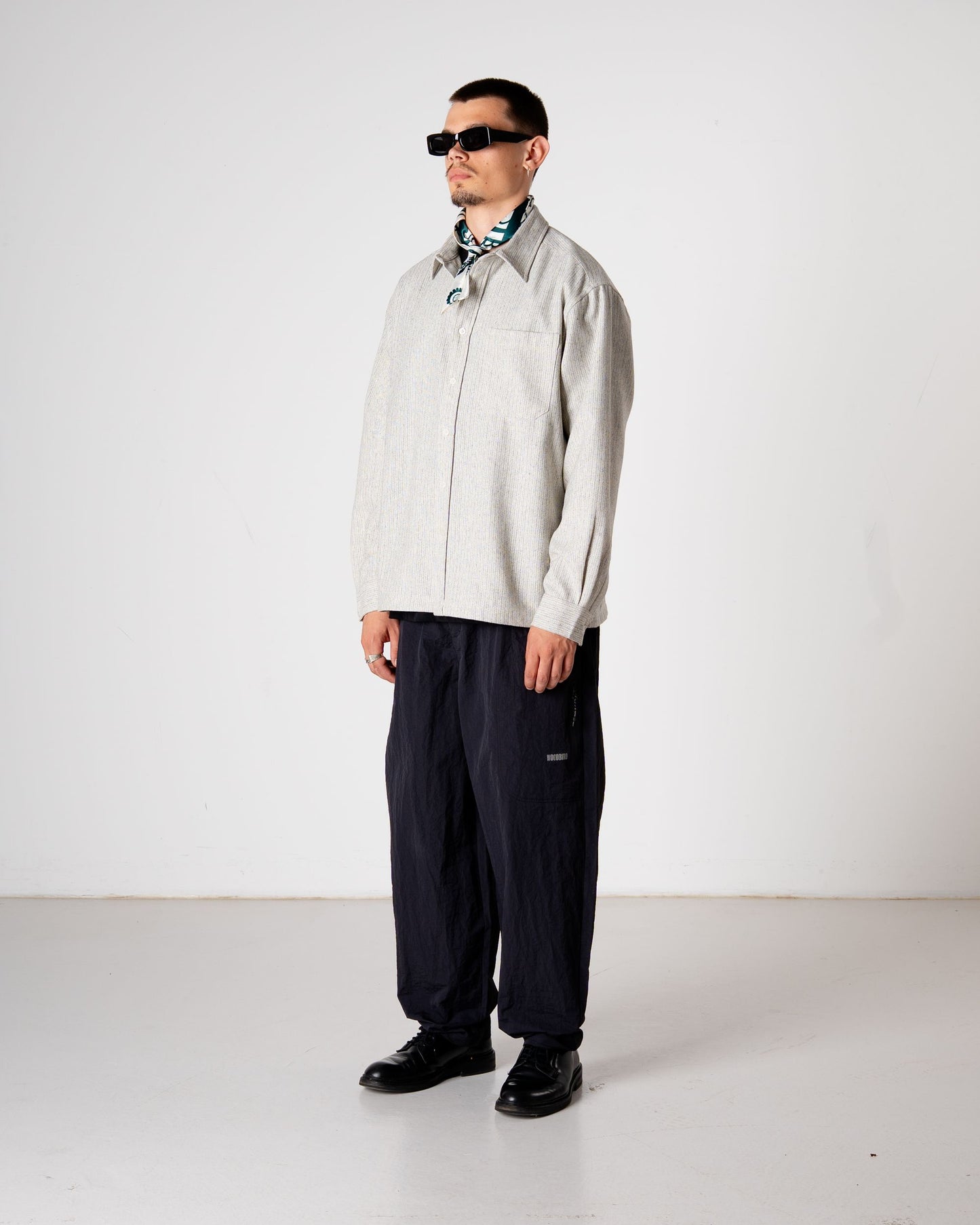 Woodbird WBBuzo Wool Shirt Shirts Grey