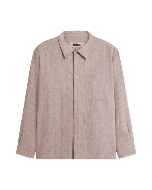 Woodbird WBBuzo Wool Shirt Shirts Light Pink
