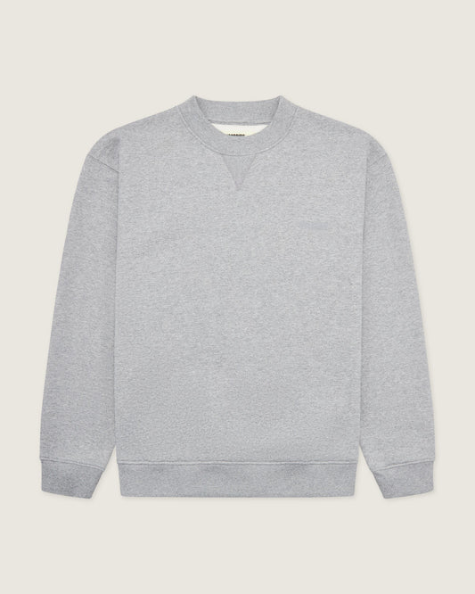Woodbird WBCane Base Crew Sweats Grey Melange