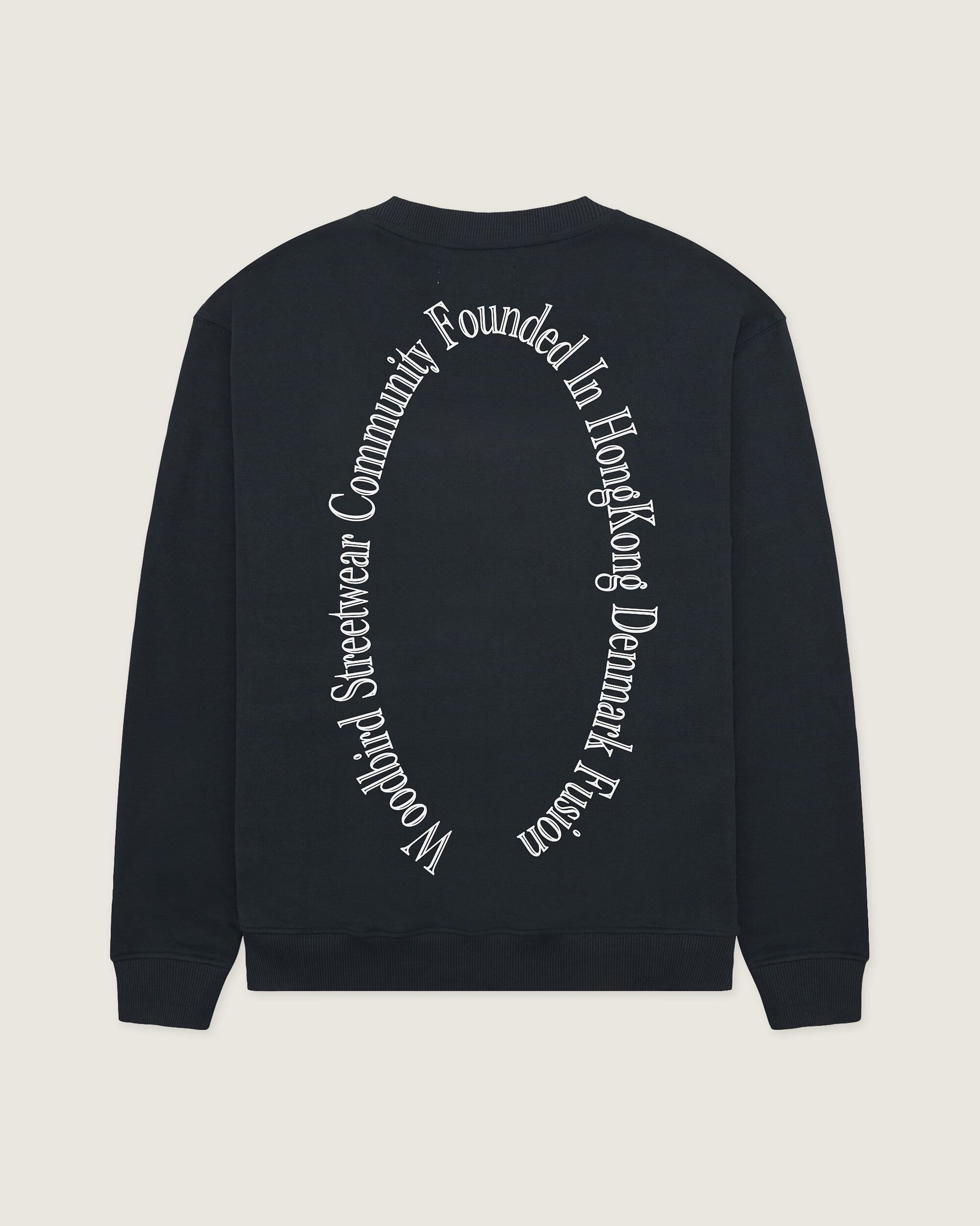 Woodbird WBCane Founded Crew Sweats Black