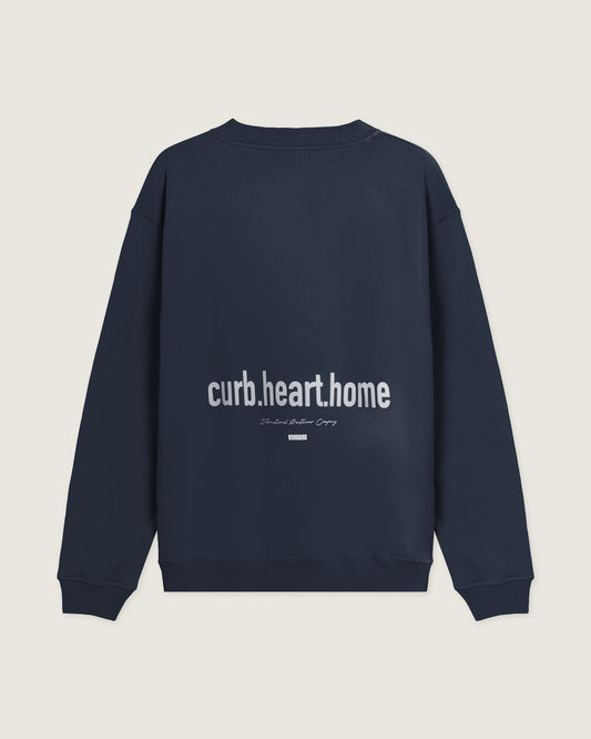 Woodbird WBCane Home Crew Sweats Dark Navy