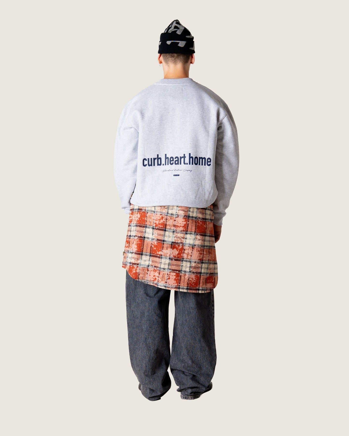 Woodbird WBCane Home Crew Sweats Snow Melange