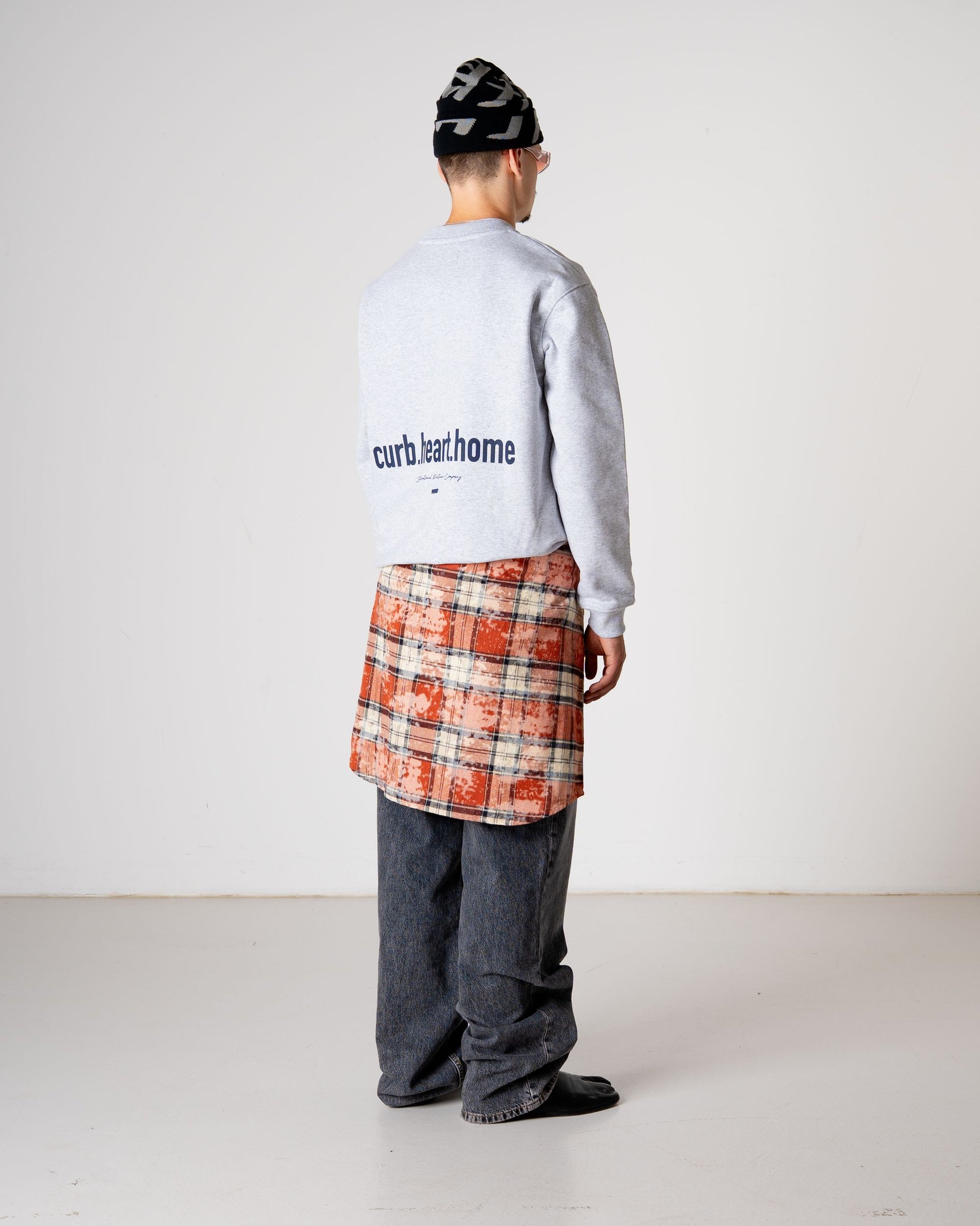 Woodbird WBCane Home Crew Sweats Snow Melange
