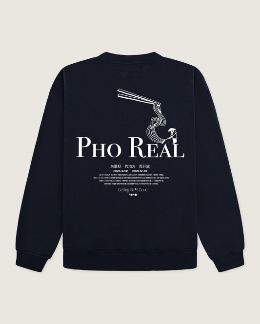 Woodbird WBCane Pho Crew Sweats Navy