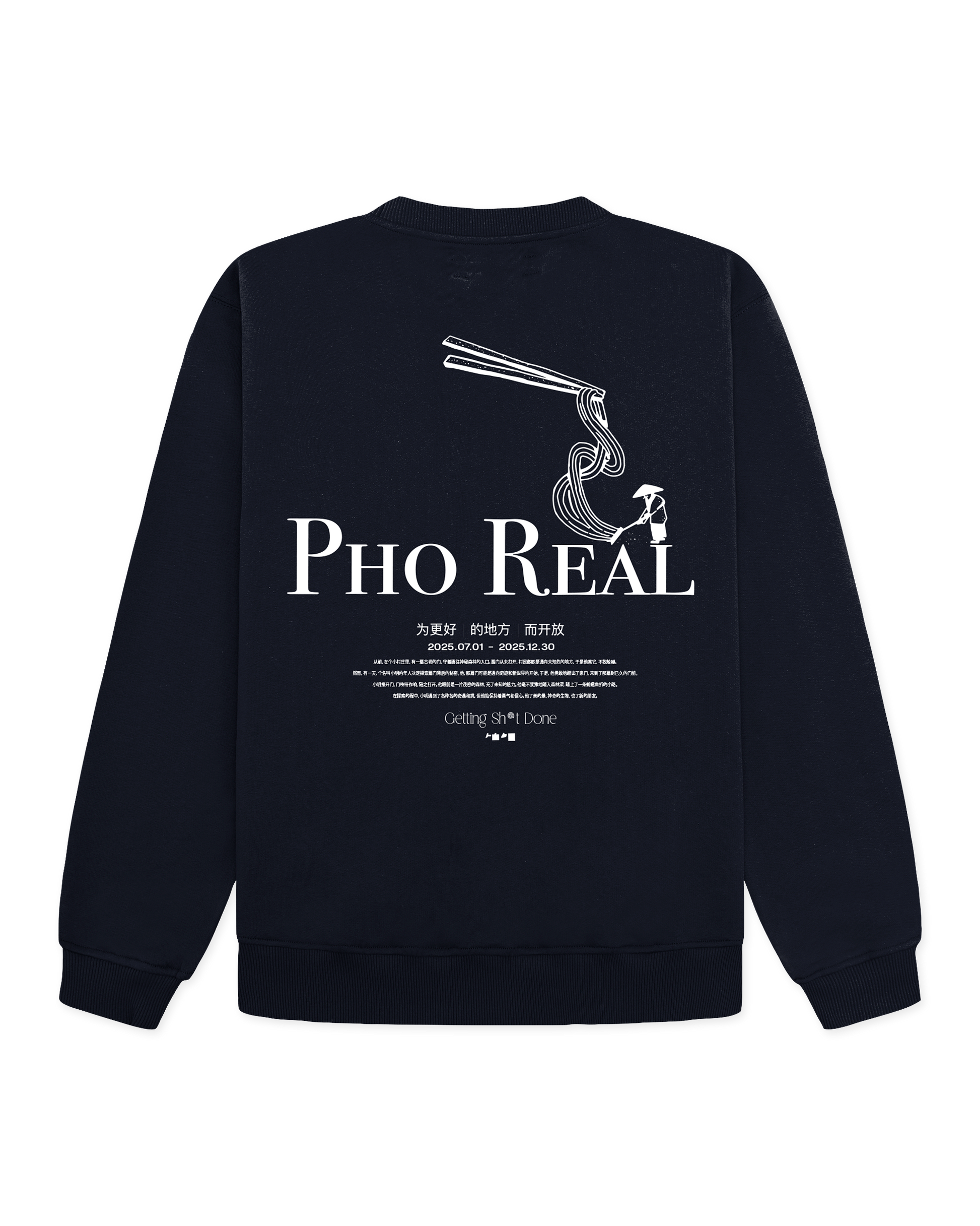 Woodbird WBCane Pho Crew Sweats Navy
