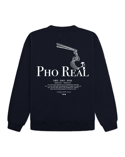Woodbird WBCane Pho Crew Sweats Navy