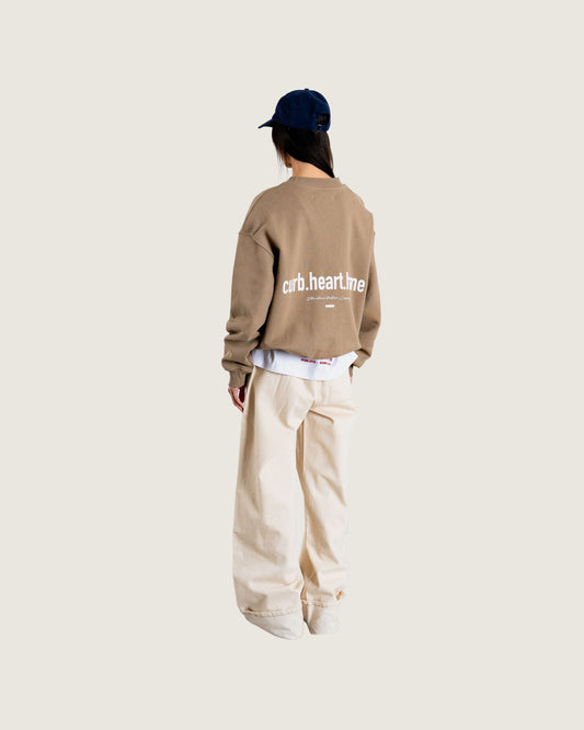 Woodbird Female WBCupe Home Crew Sweats Khaki