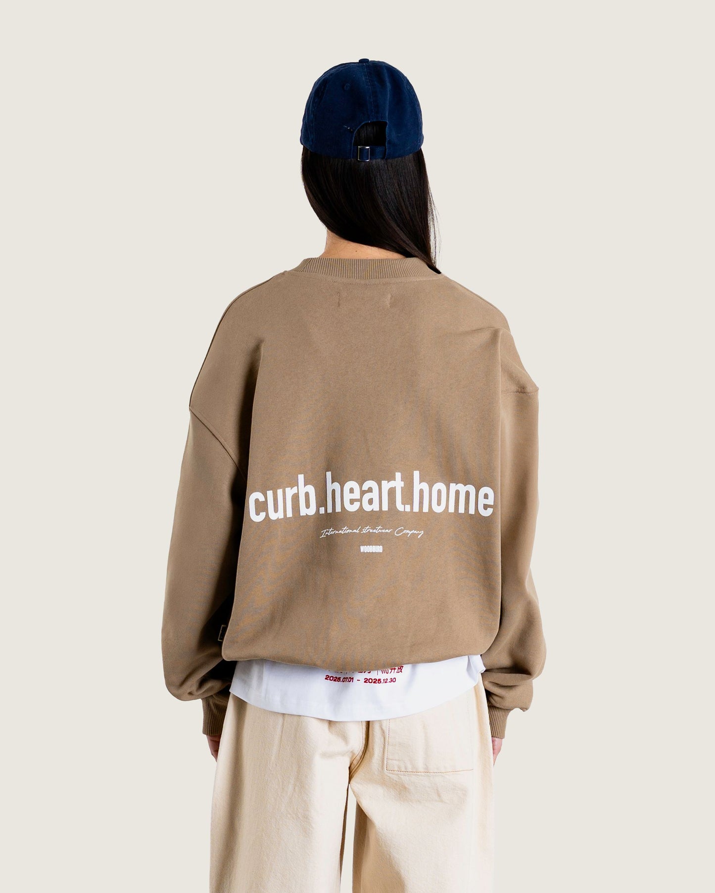 Woodbird Female WBCupe Home Crew Sweats Khaki