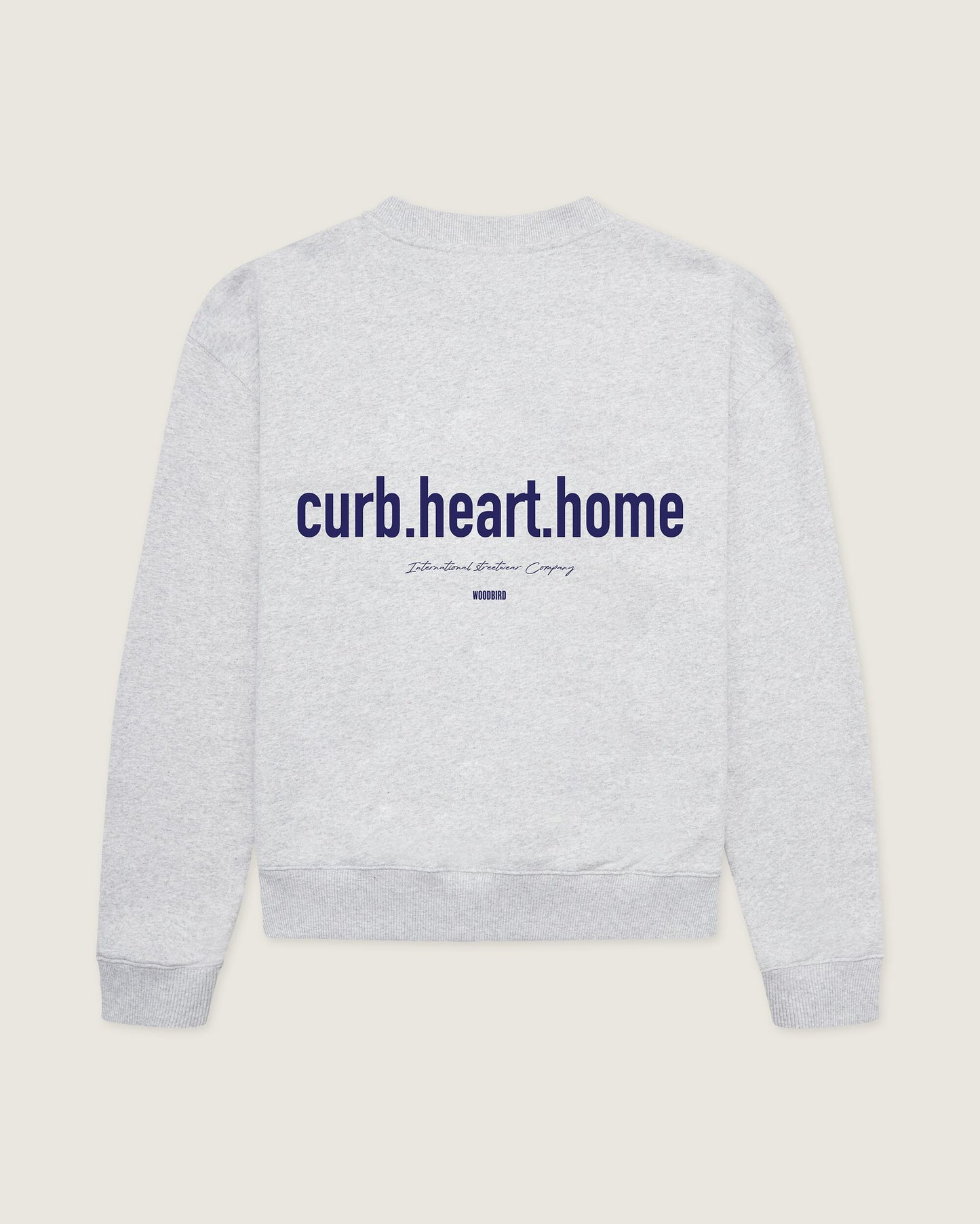 Woodbird Female WBCupe Home Crew Sweats Snow Melange