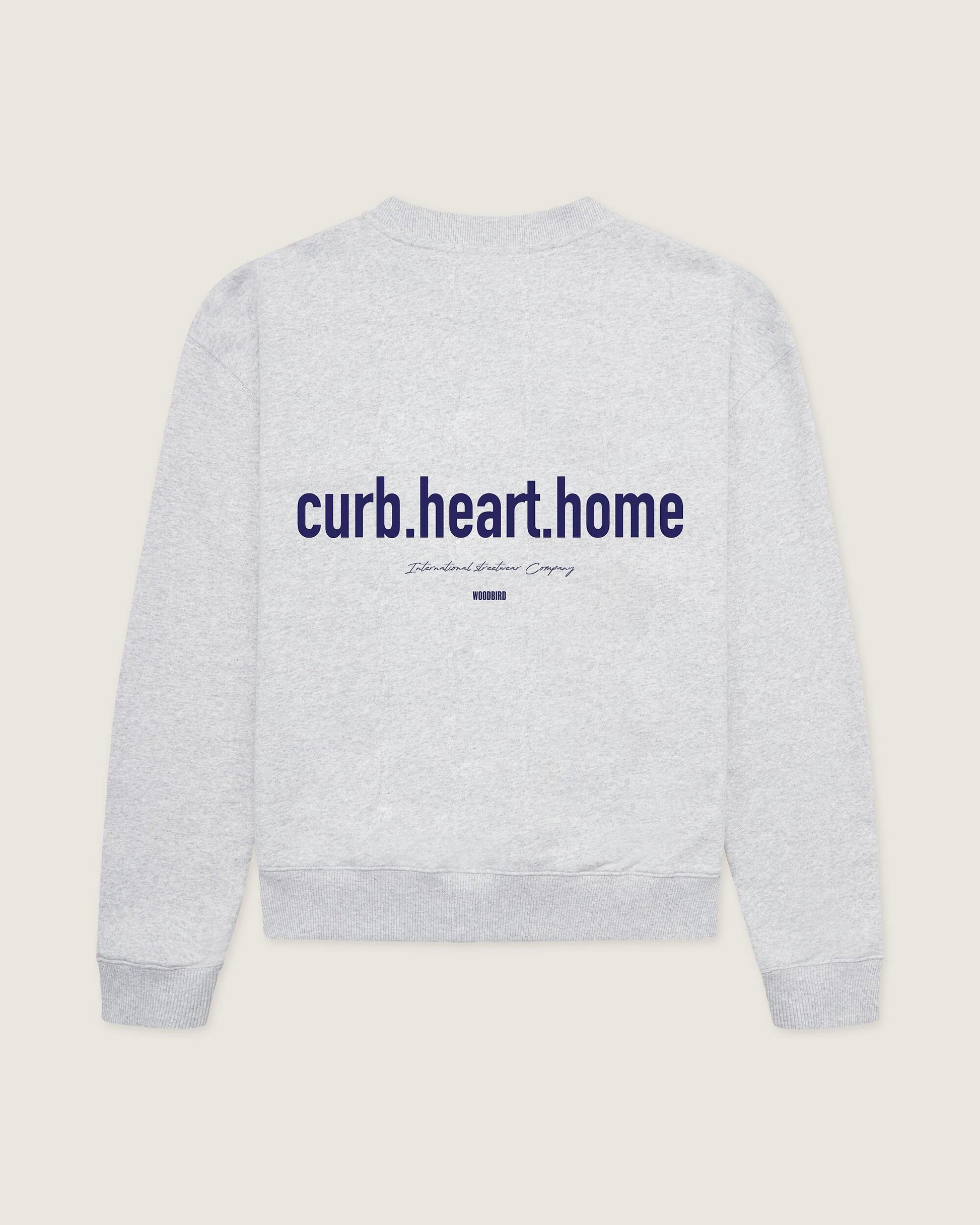 Woodbird Female WBCupe Home Crew Sweats Snow Melange