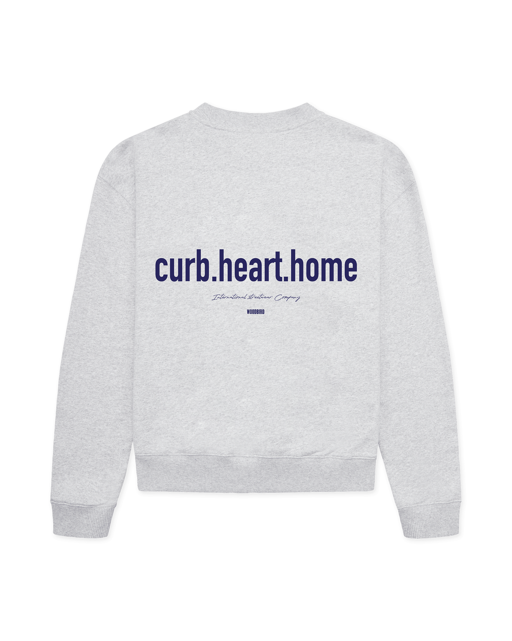 Woodbird Female WBCupe Home Crew Sweats Snow Melange