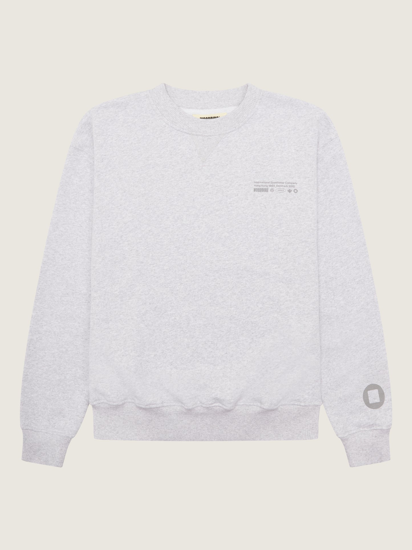 Woodbird Female WBCupe Tech Crew Sweats Light Grey Melange
