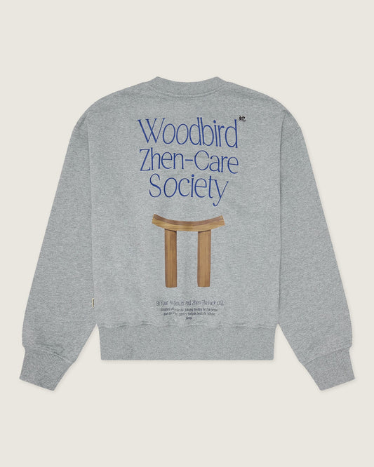 Woodbird Female WBCupe Zhen Crew Sweats Grey Melange