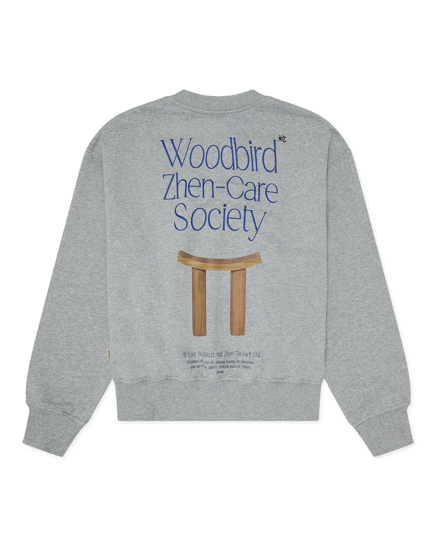 Woodbird Female WBCupe Zhen Crew Sweats Grey Melange