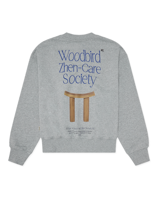 Woodbird Female WBCupe Zhen Crew Sweats Grey Melange