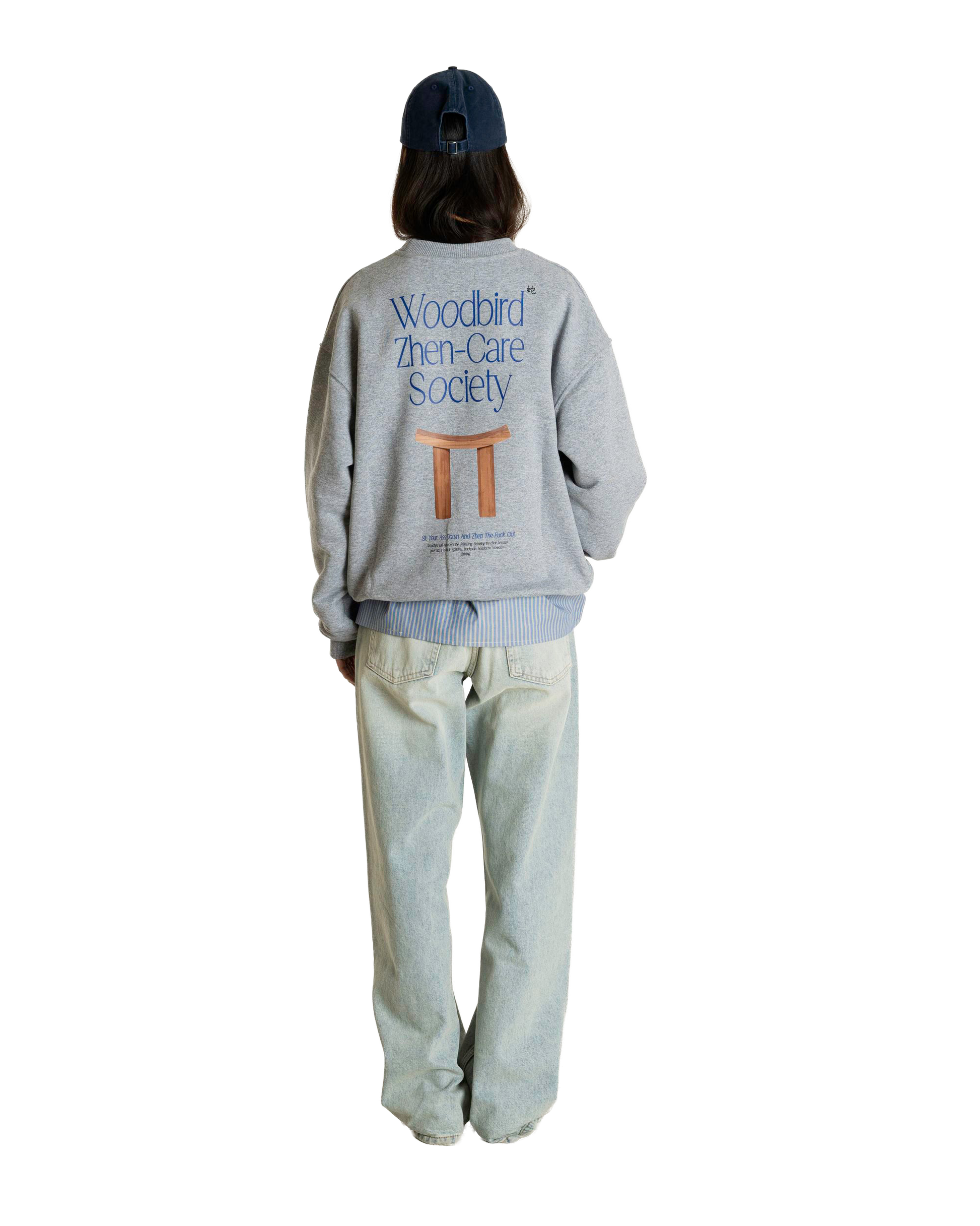 Woodbird Female WBCupe Zhen Crew Sweats Grey Melange