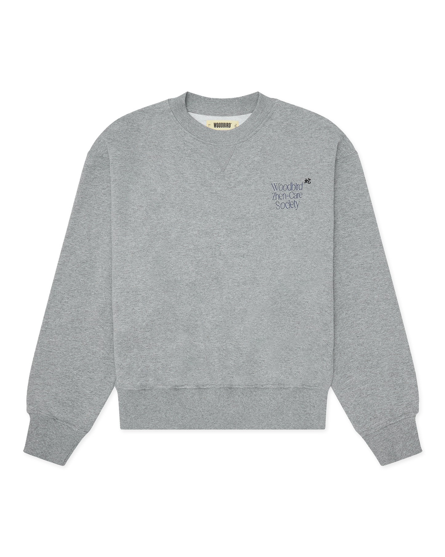 Woodbird Female WBCupe Zhen Crew Sweats Grey Melange