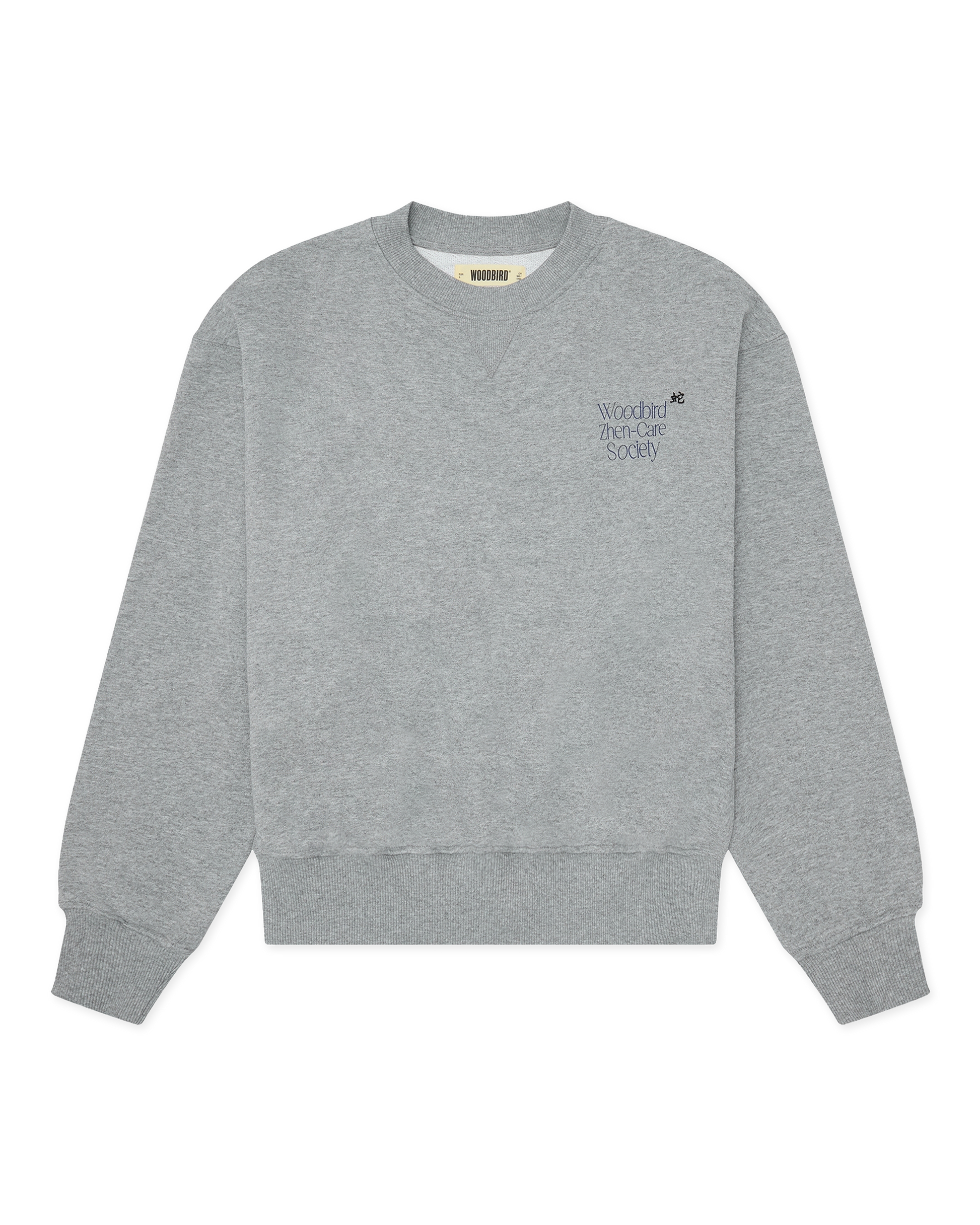 Woodbird Female WBCupe Zhen Crew Sweats Grey Melange