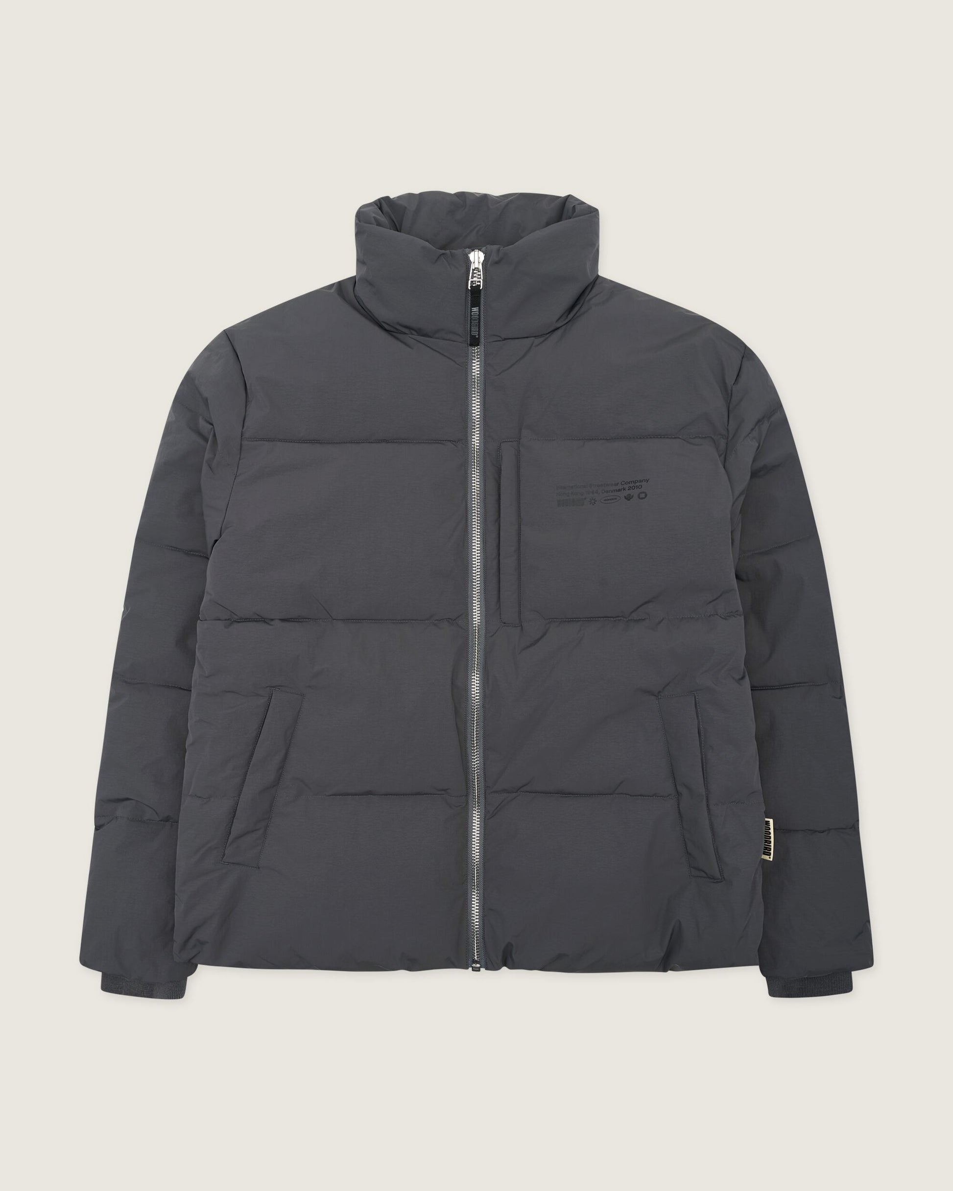 Woodbird WBDapper Puff Jacket Outerwear Antra Grey