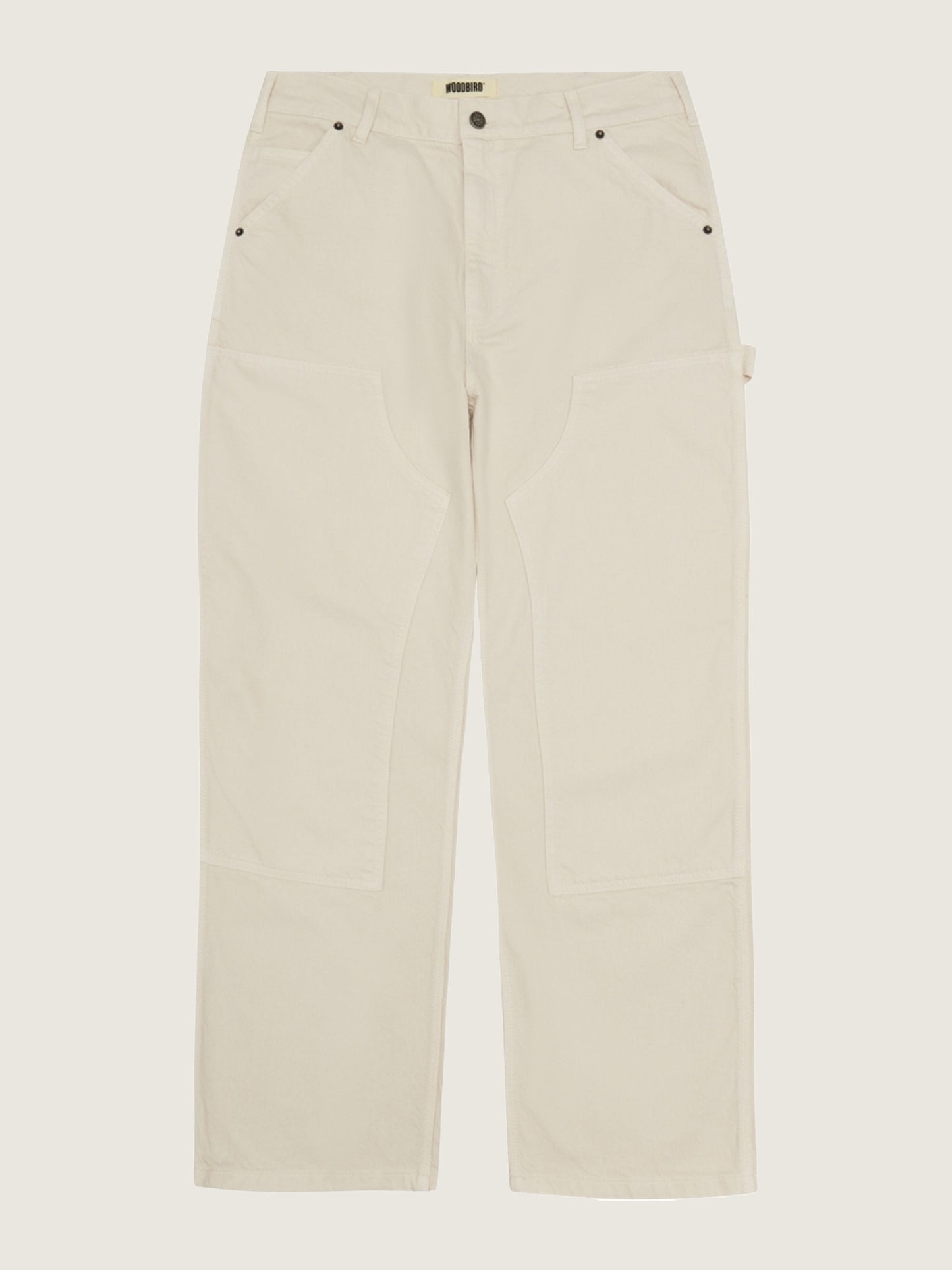Woodbird WBDizzon Carpenter Pants Off White