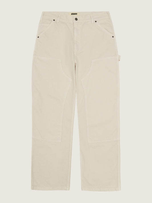 Woodbird WBDizzon Carpenter Pants Off White