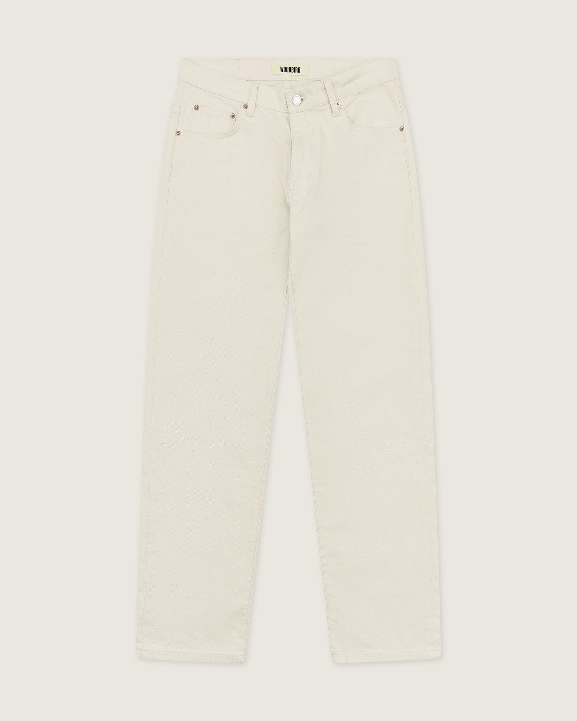 Woodbird WBDoc Twill Pants Jeans Off White