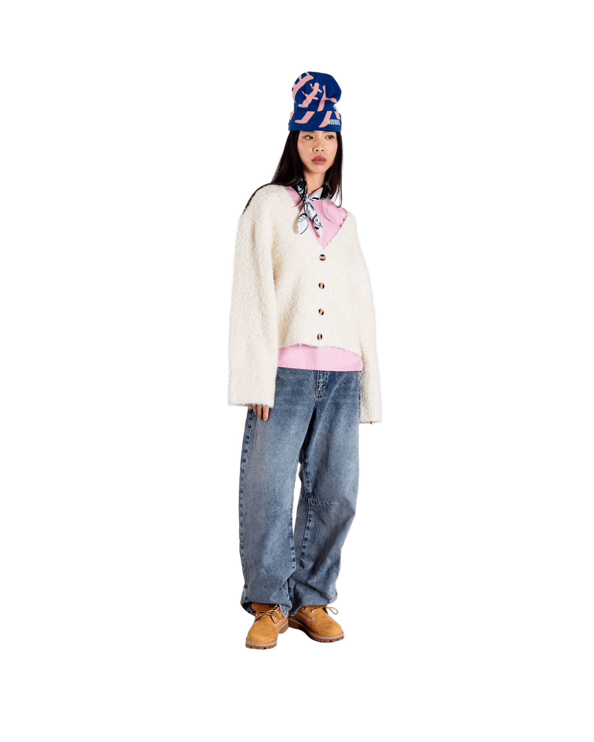 Woodbird Female WBEa Teddy Cardigan Knits Off White