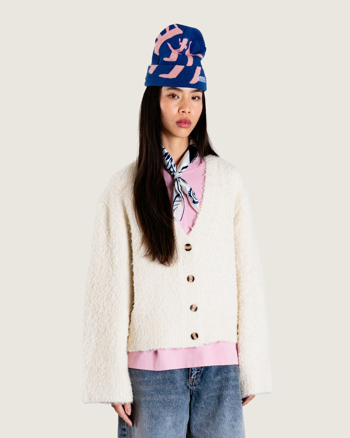 Woodbird Female WBEa Teddy Cardigan Knits Off White