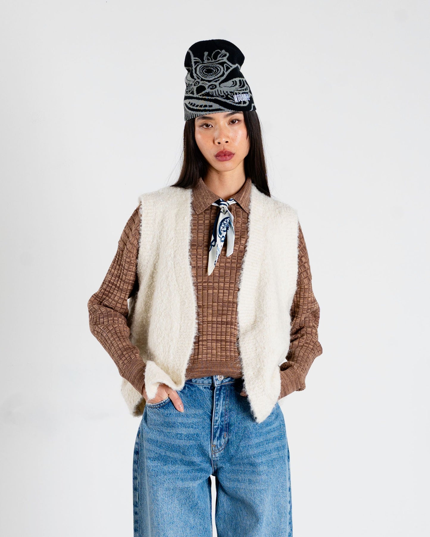 Woodbird Female WBEva Teddy Vest Knits Off White
