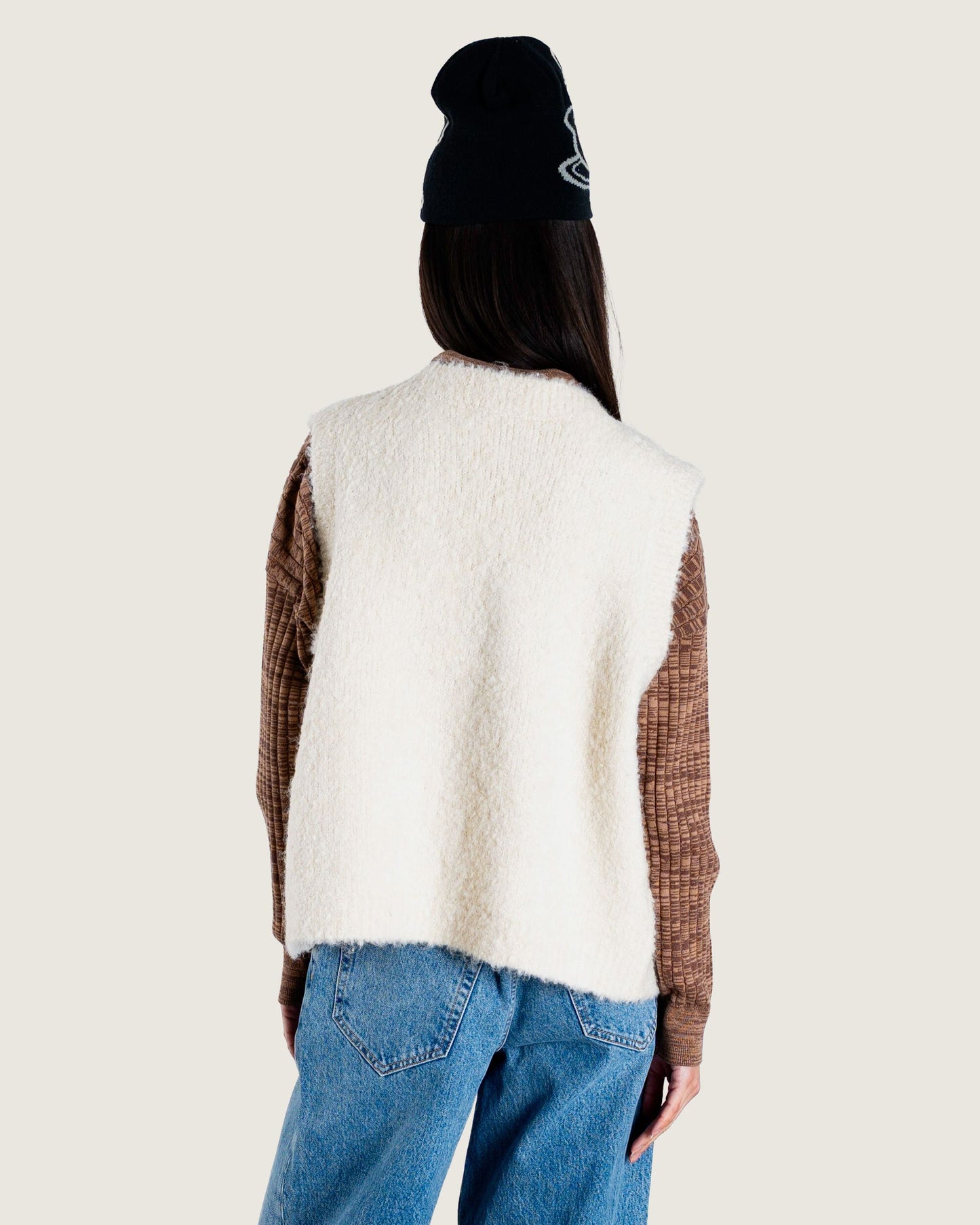 Woodbird Female WBEva Teddy Vest Knits Off White