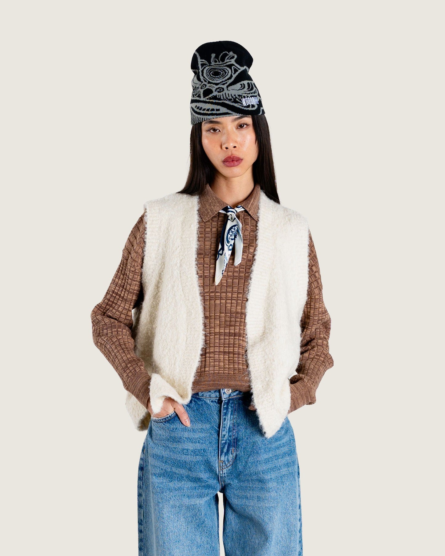 Woodbird Female WBEva Teddy Vest Knits Off White