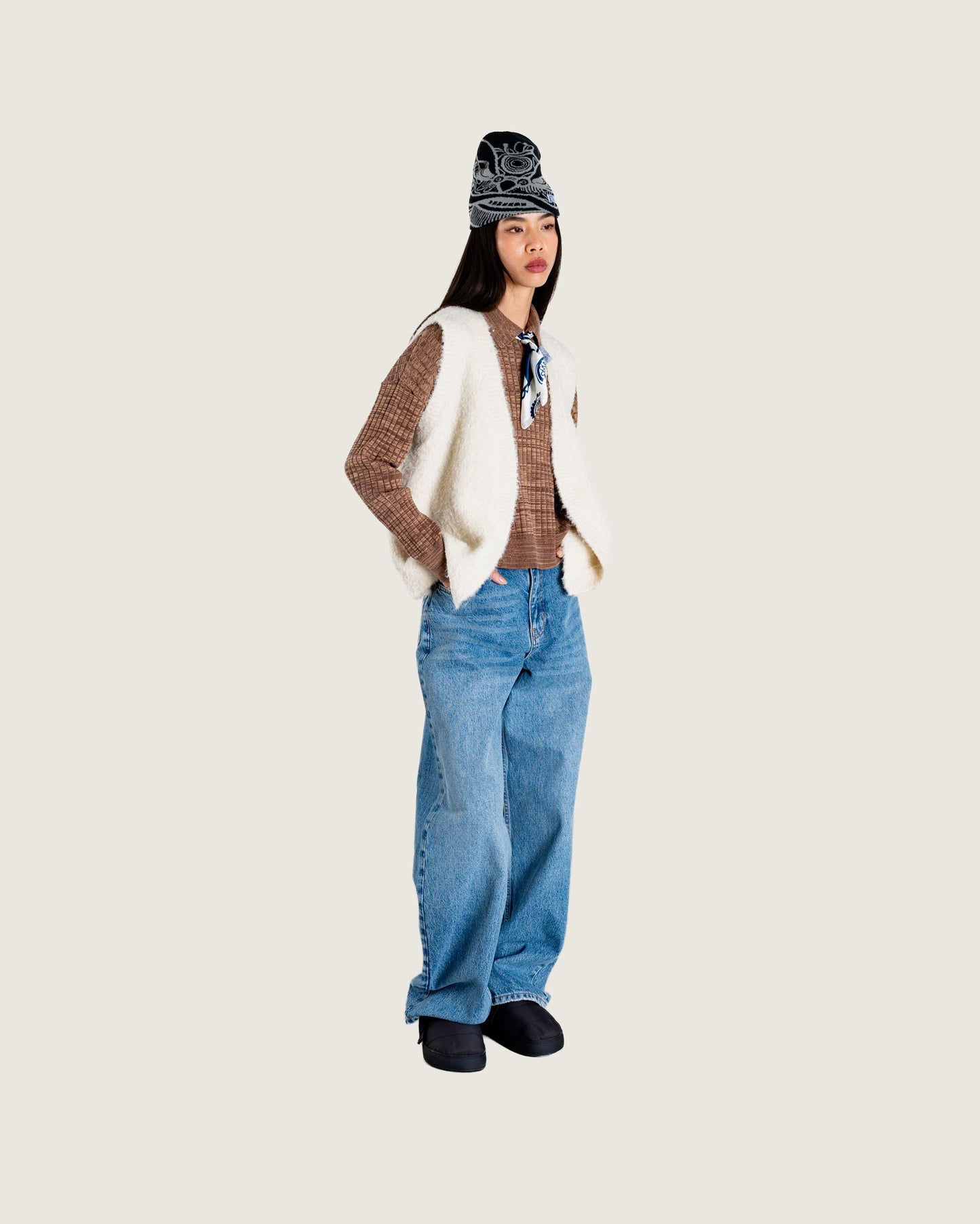 Woodbird Female WBEva Teddy Vest Knits Off White