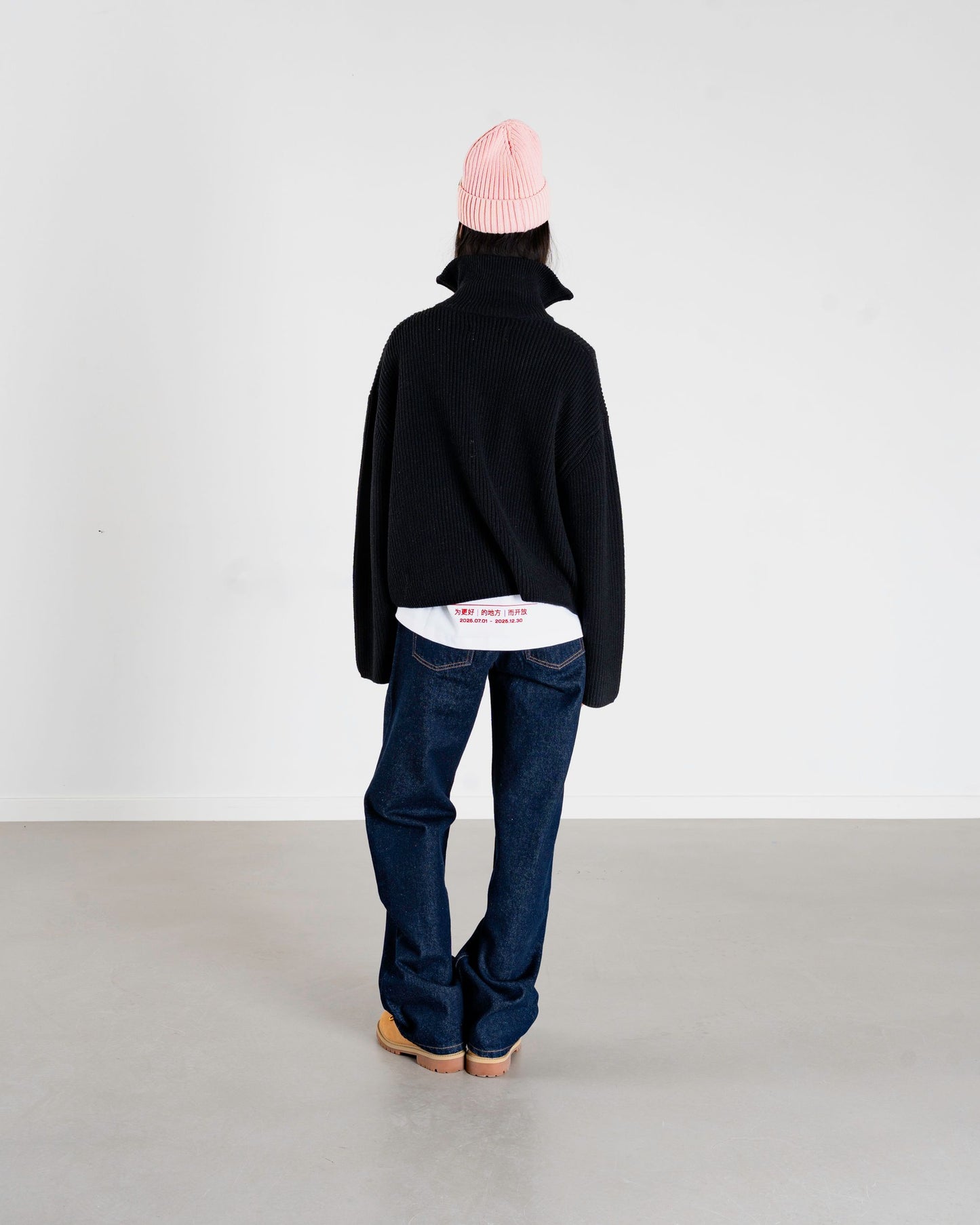 Woodbird Female WBFang Half Zip Knit Knits Black