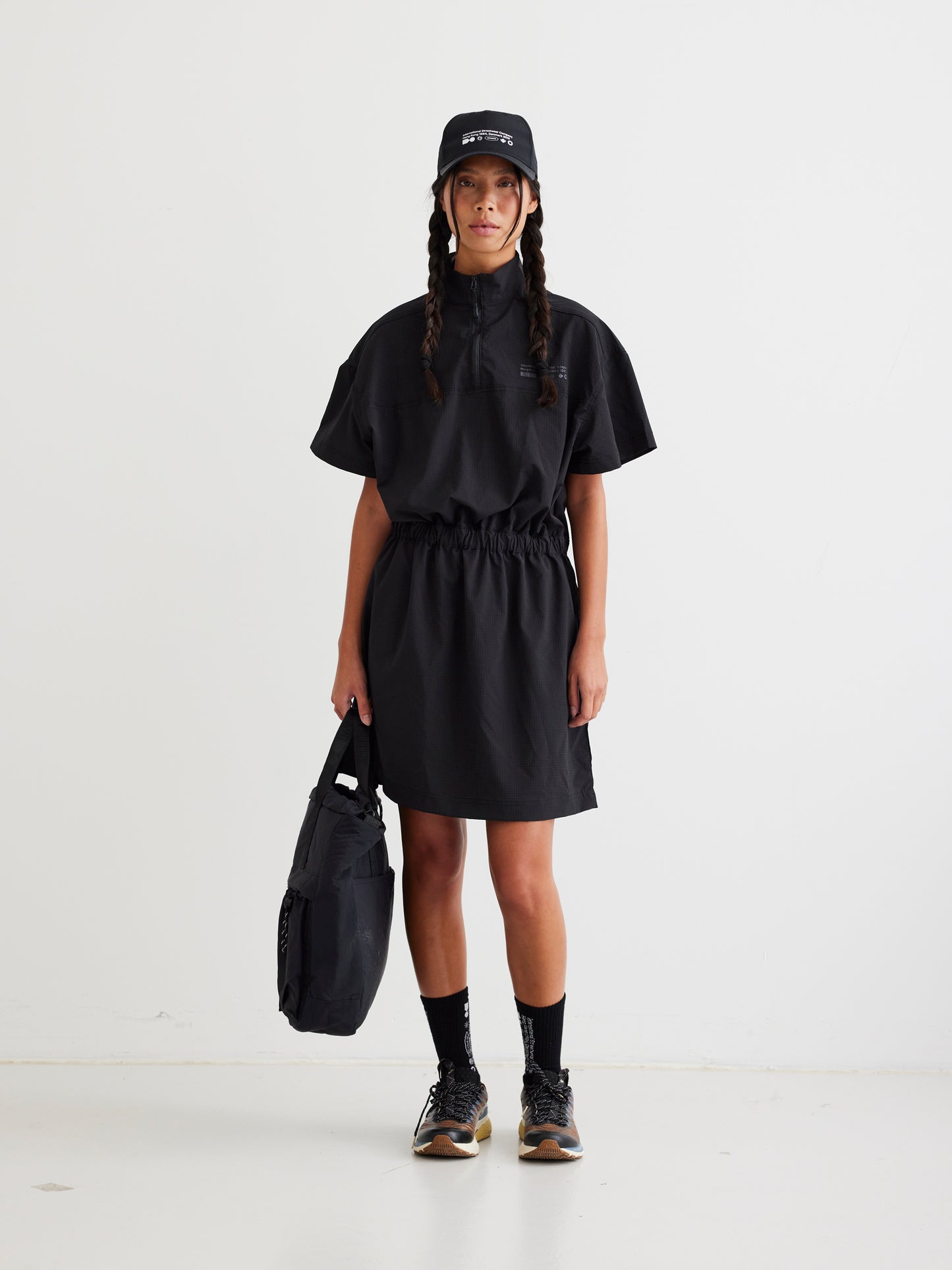 Woodbird Female WBFiona Rib-Tech Dress Dresses Black